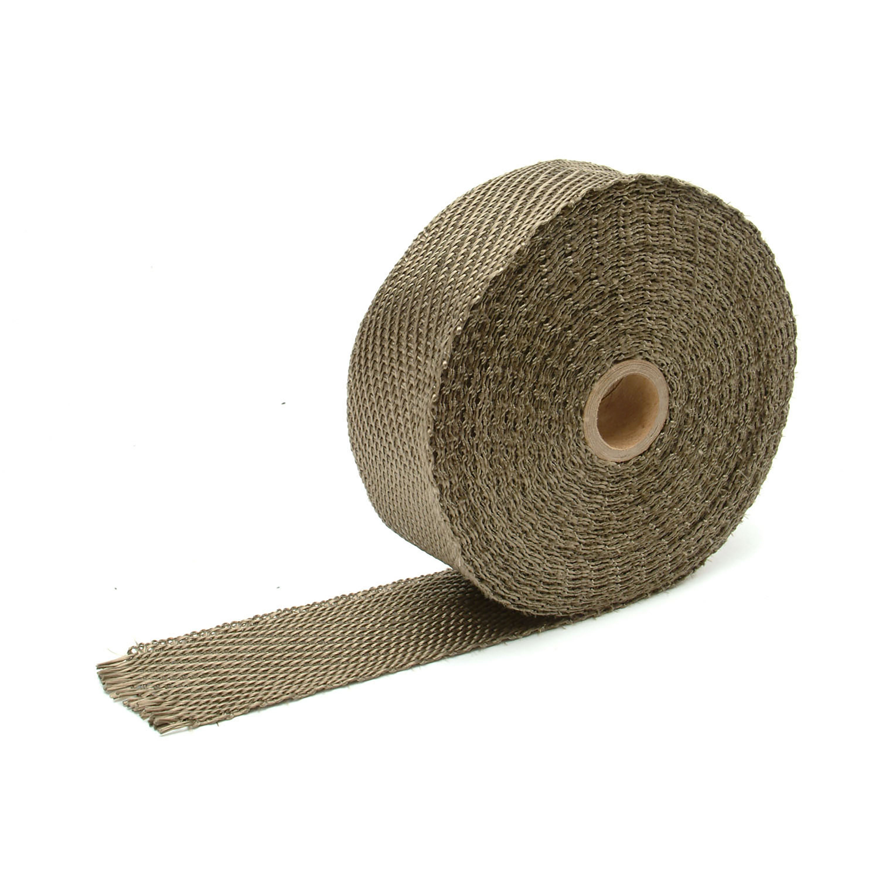 Design Engineering One 50 foot roll of 2 inch wide Titanium exhaust wrap. Exhaust Heat Shield 10098
