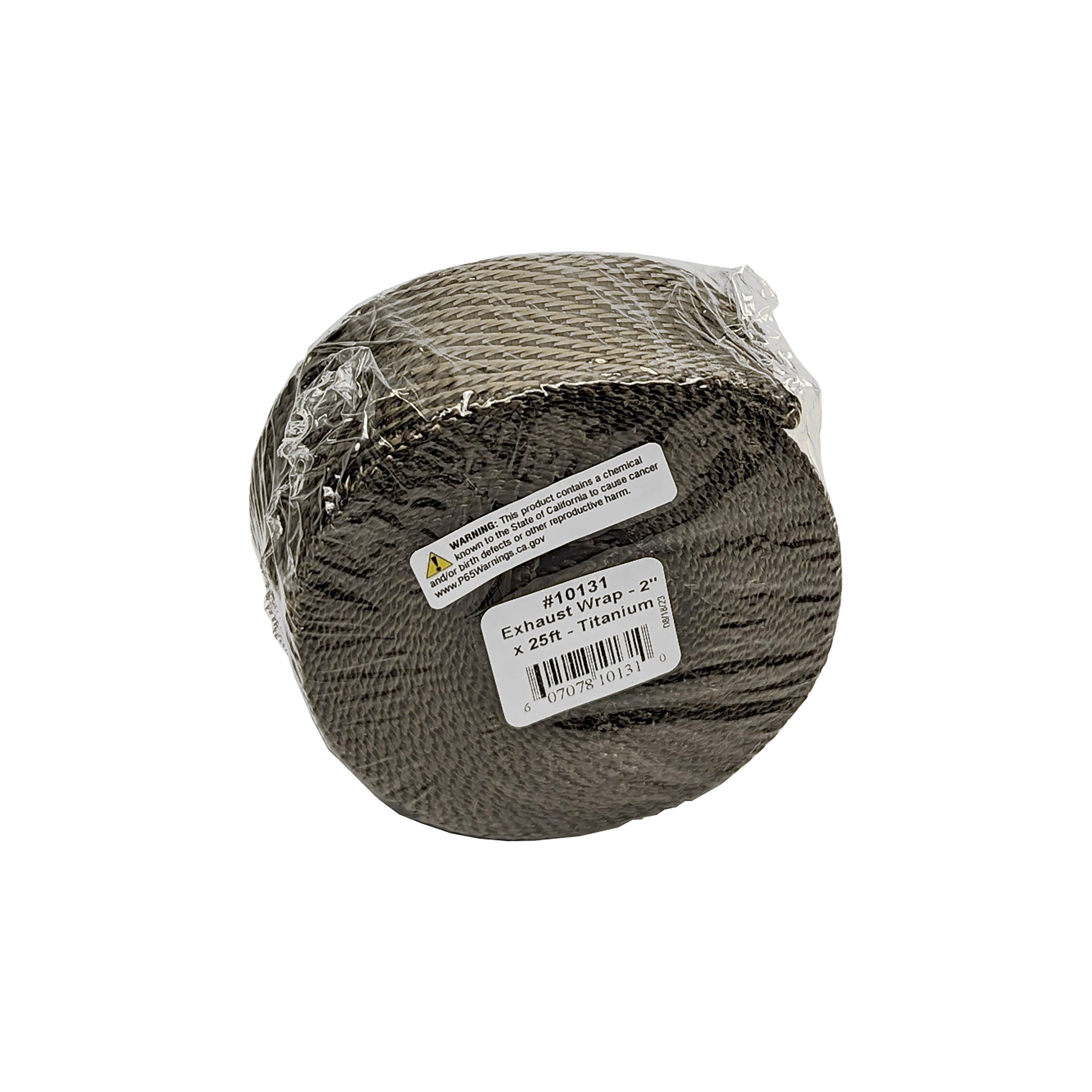 Design Engineering One 25 foot roll of 2 inch wide titanium exhaust wrap. Exhaust Heat Shield 10131