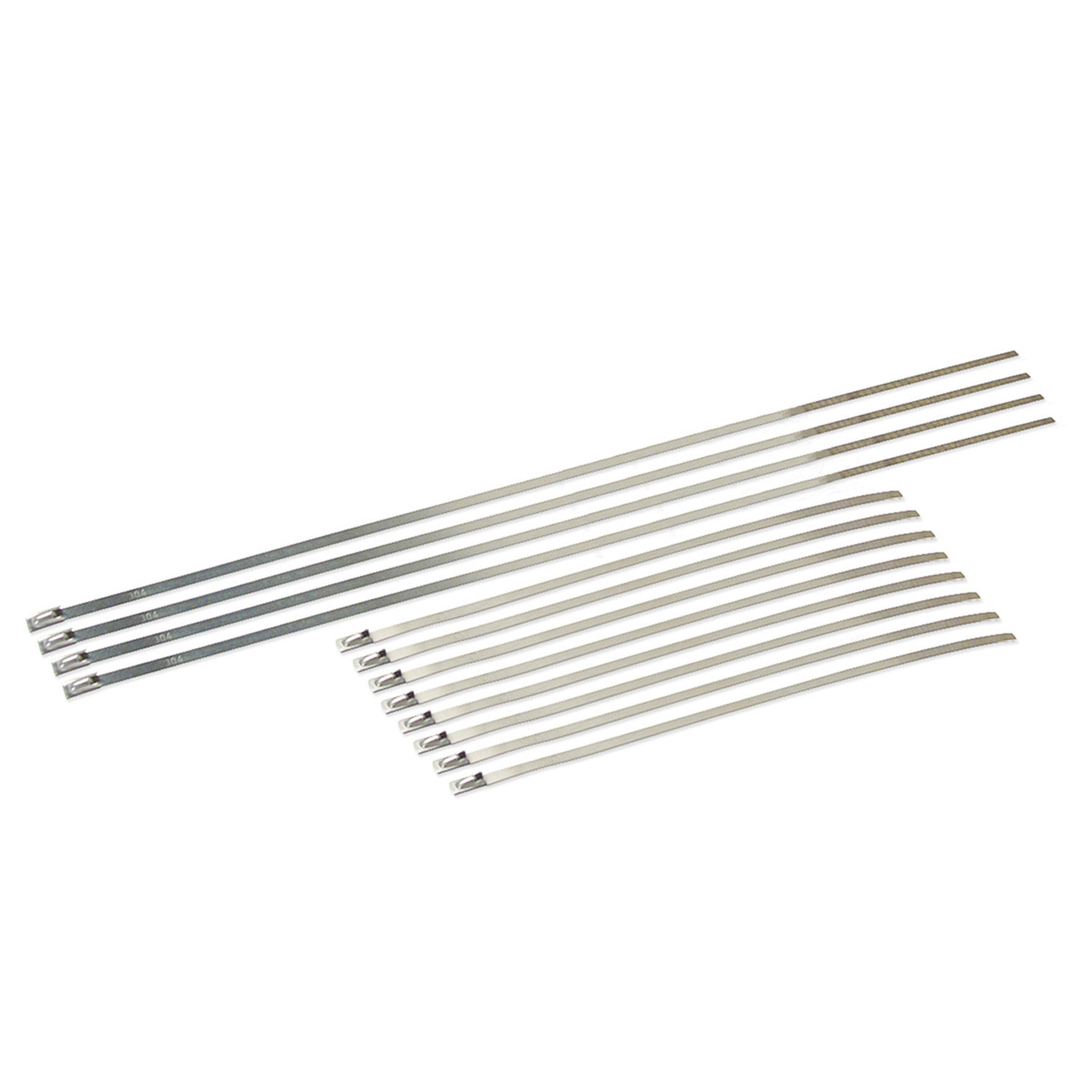 Design Engineering SS Locking Ties Combo 8in 14in Exhaust Heat Shield 10205