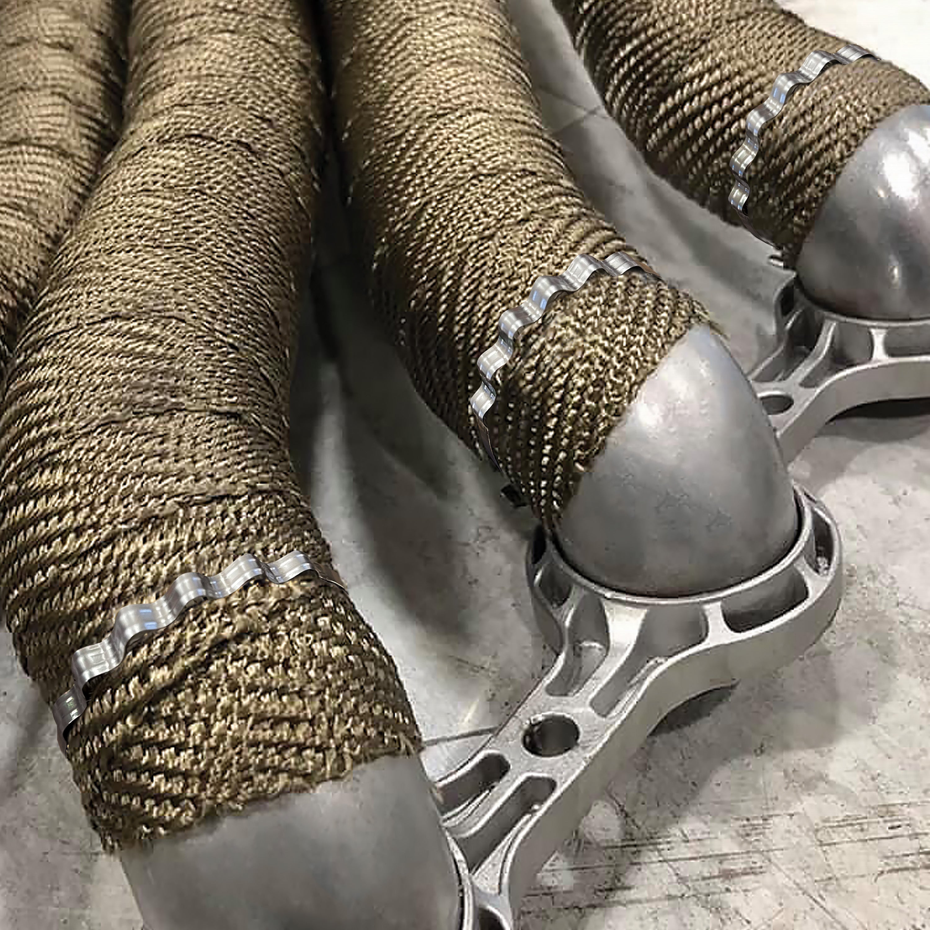 Design Engineering Five 14 inch long stainless steel Lokjaw locking ties. Cable Tie and Clip 10206
