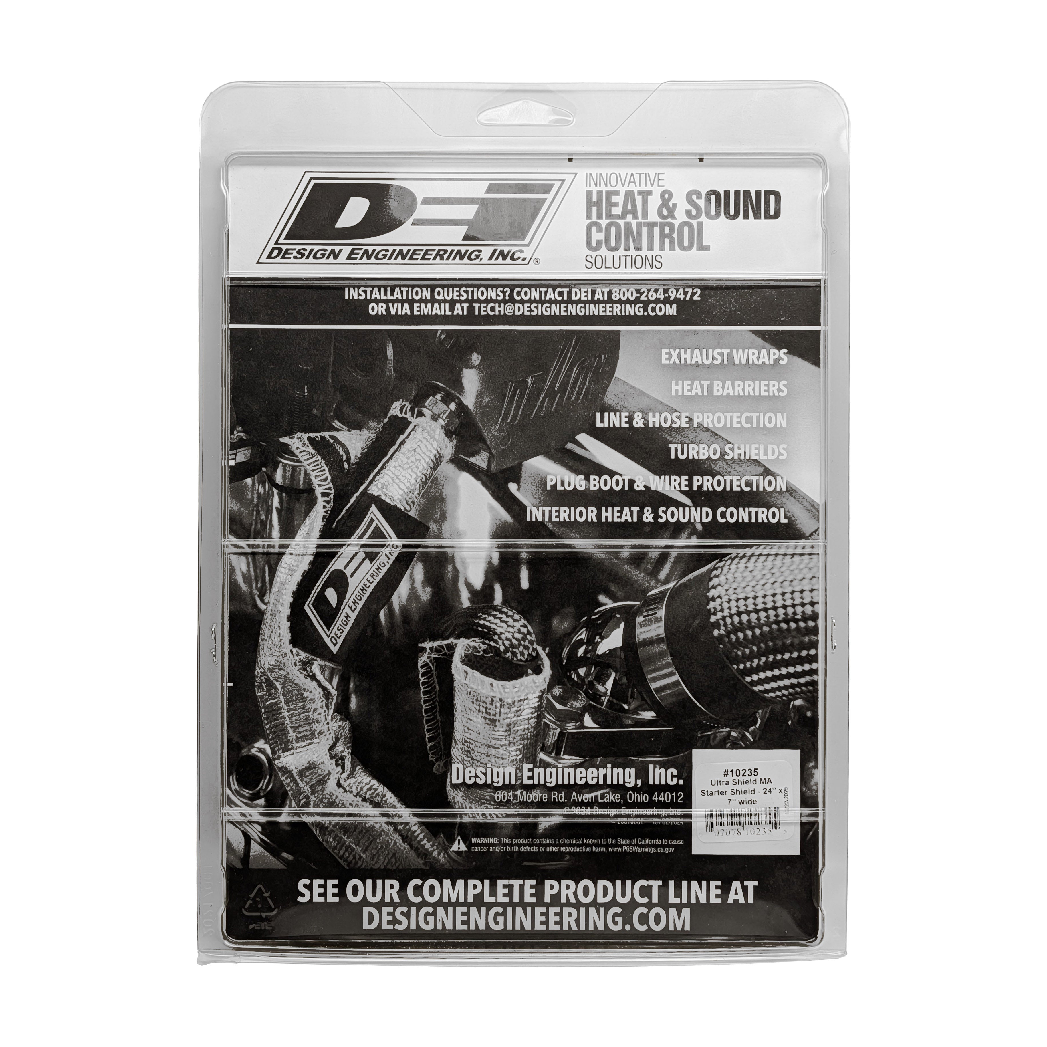Design Engineering One 7 inch x 24 inch sheet of Ultra 47 wrap with a hook and loop closure. 10235