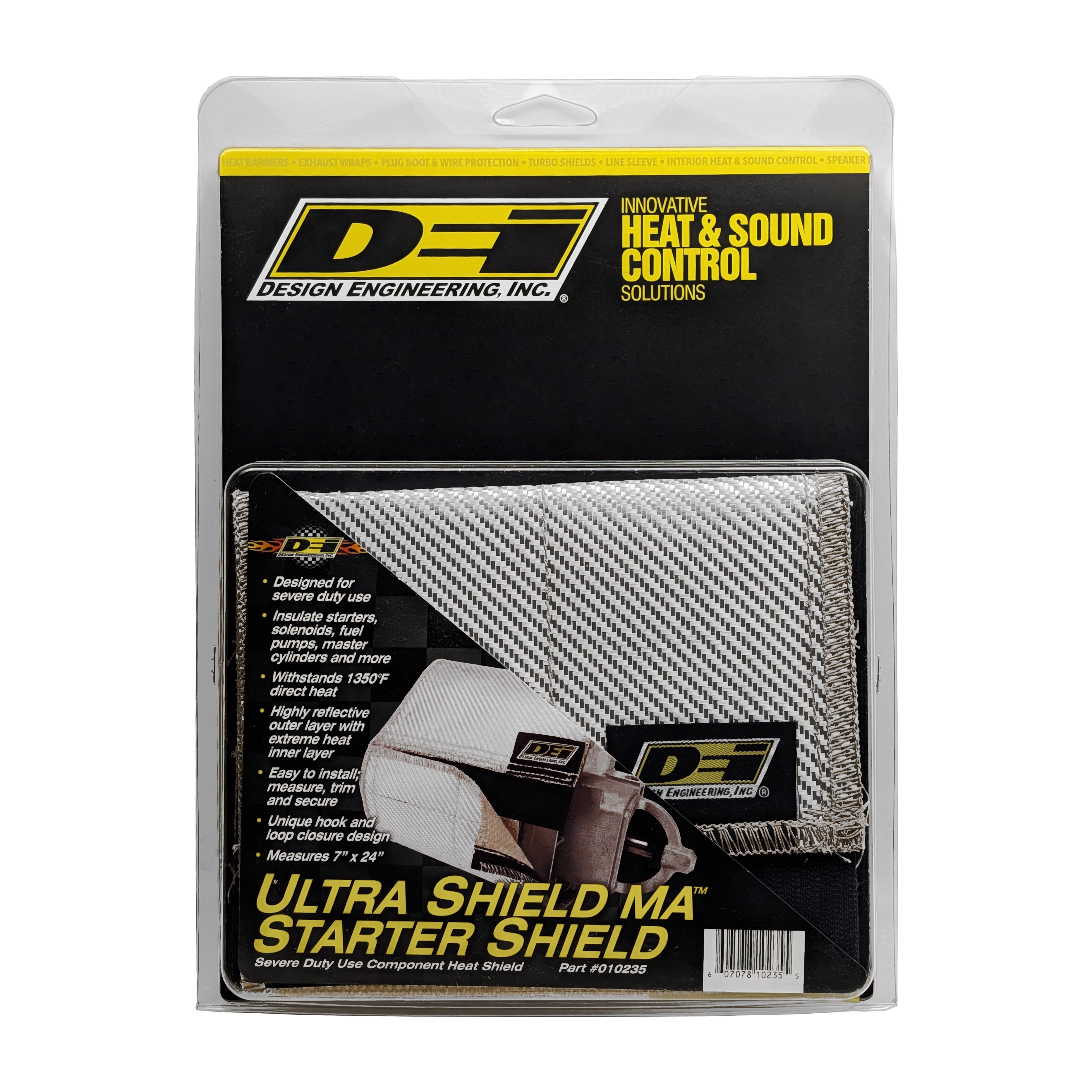 Design Engineering One 7 inch x 24 inch sheet of Ultra 47 wrap with a hook and loop closure. 10235