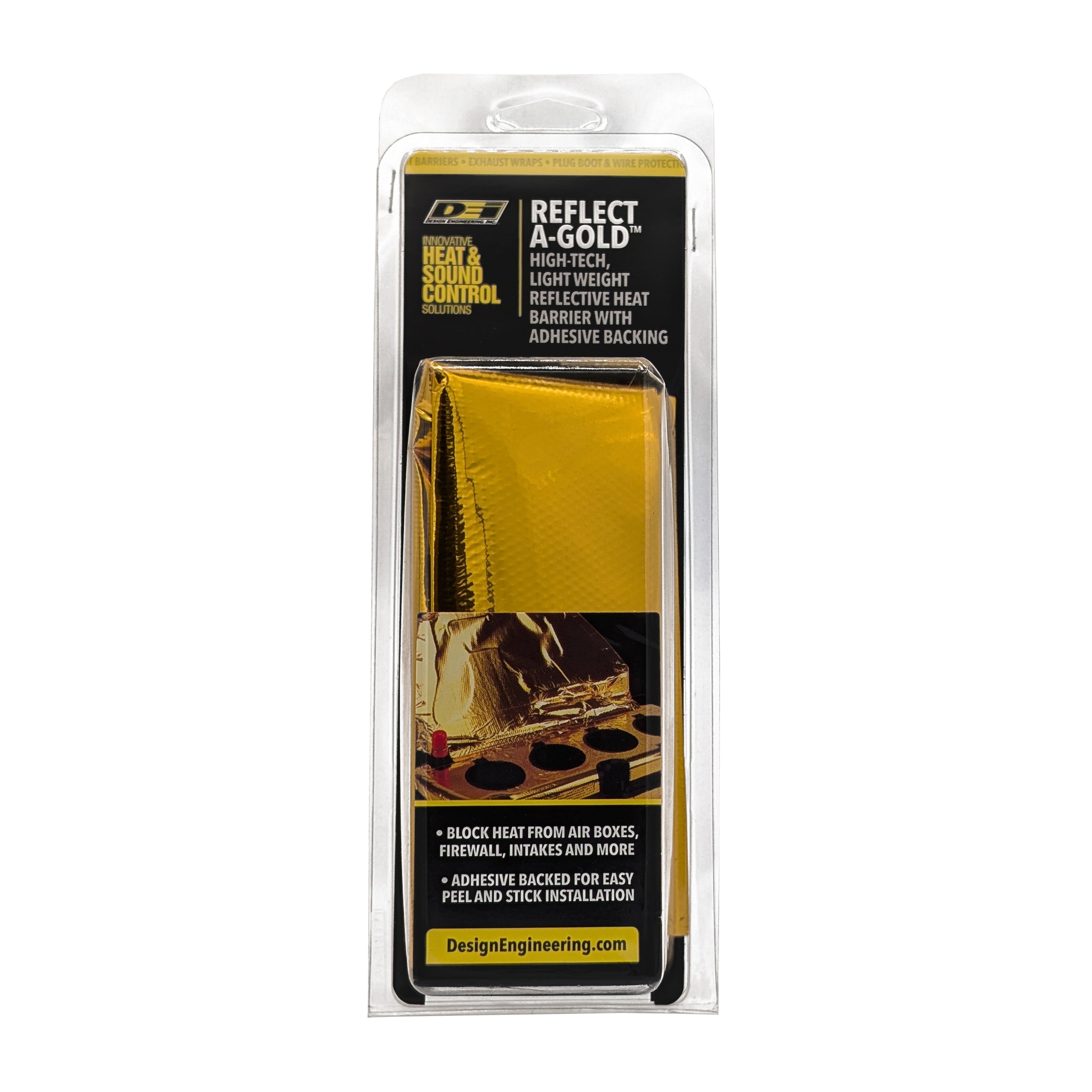 Design Engineering One 12 inch by 24 inch sheet of Reflect-A-Gold. Heat Reflective Tape 10392