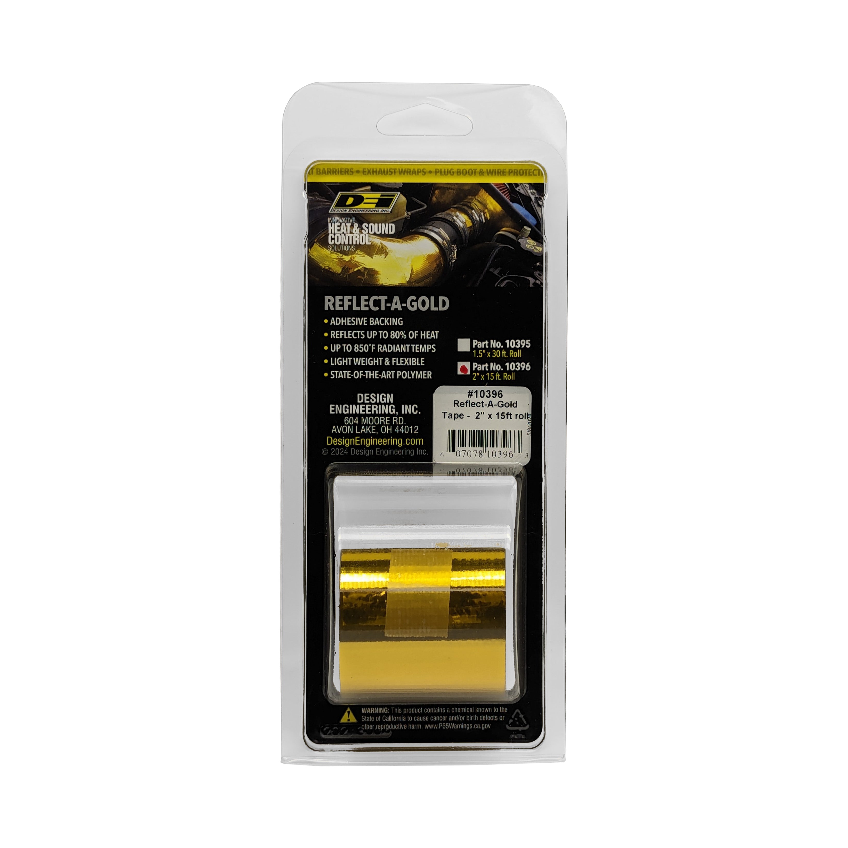 Design Engineering One 2 inch by 15 foot roll of Reflect-A-Gold. Heat Reflective Tape 10396