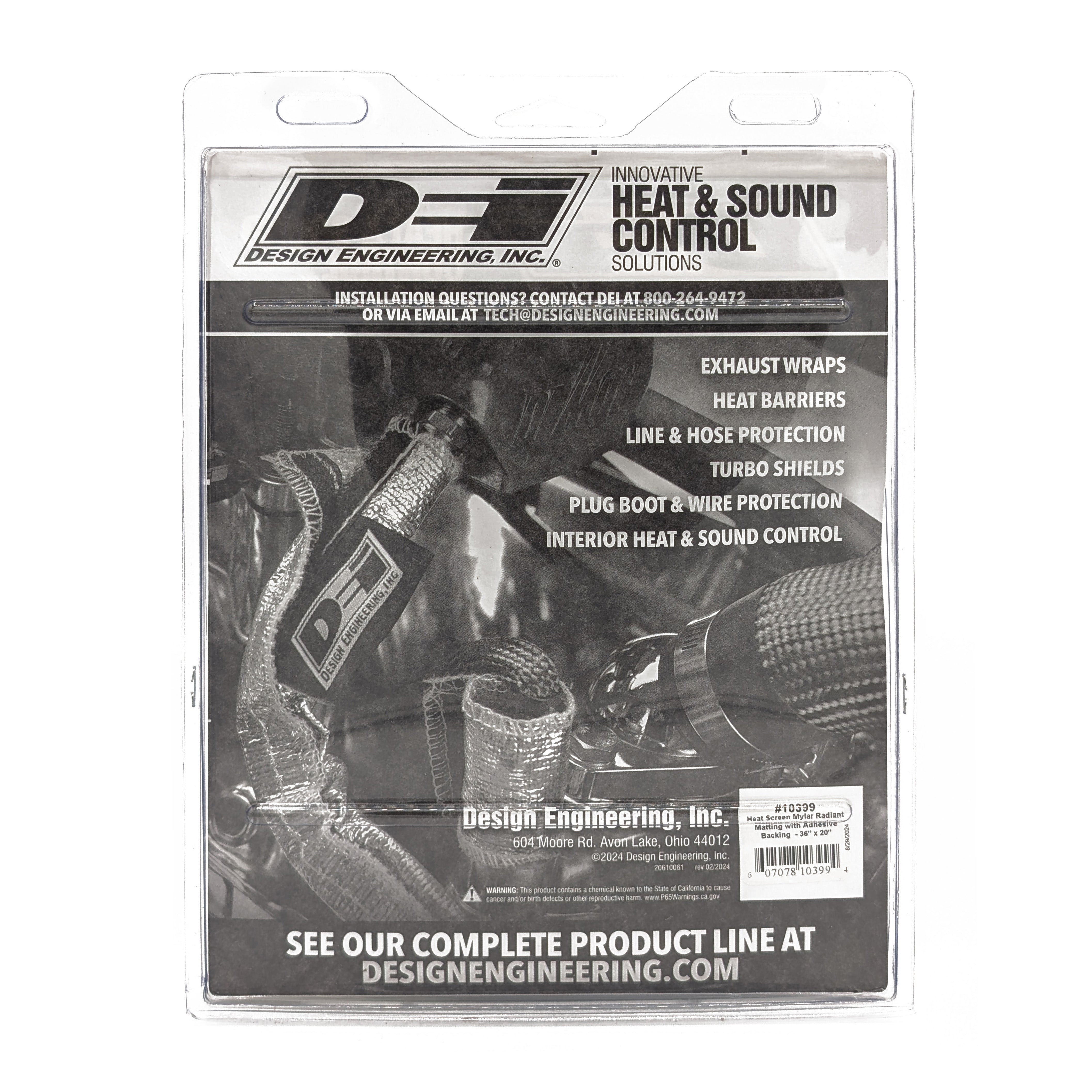 Design Engineering One 36 inch by 20 inch sheet of Heat Screen. Heat Shield Insulator 10399