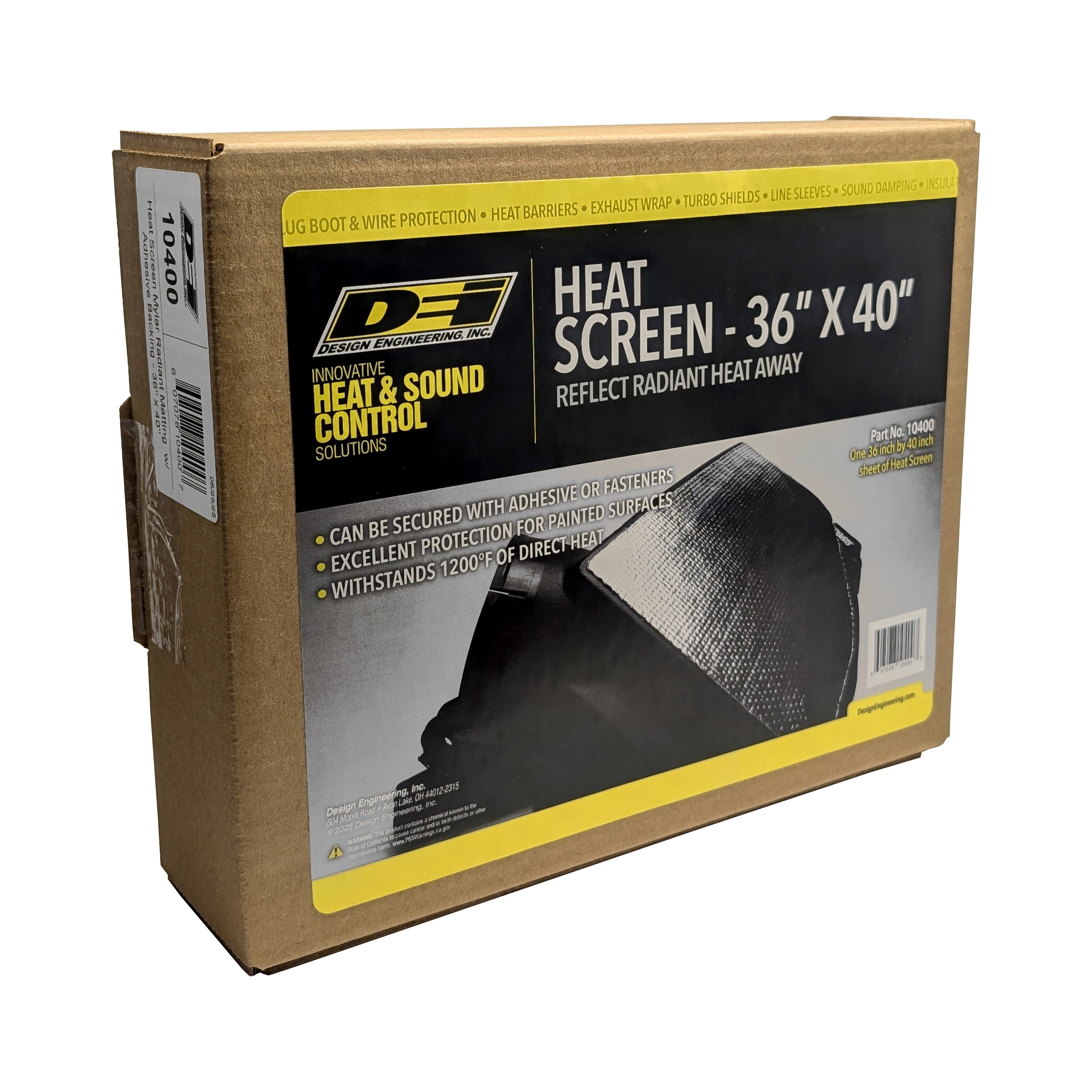 Design Engineering One 36 inch by 40 inch sheet of Heat Screen. Heat Shield Insulator 10400