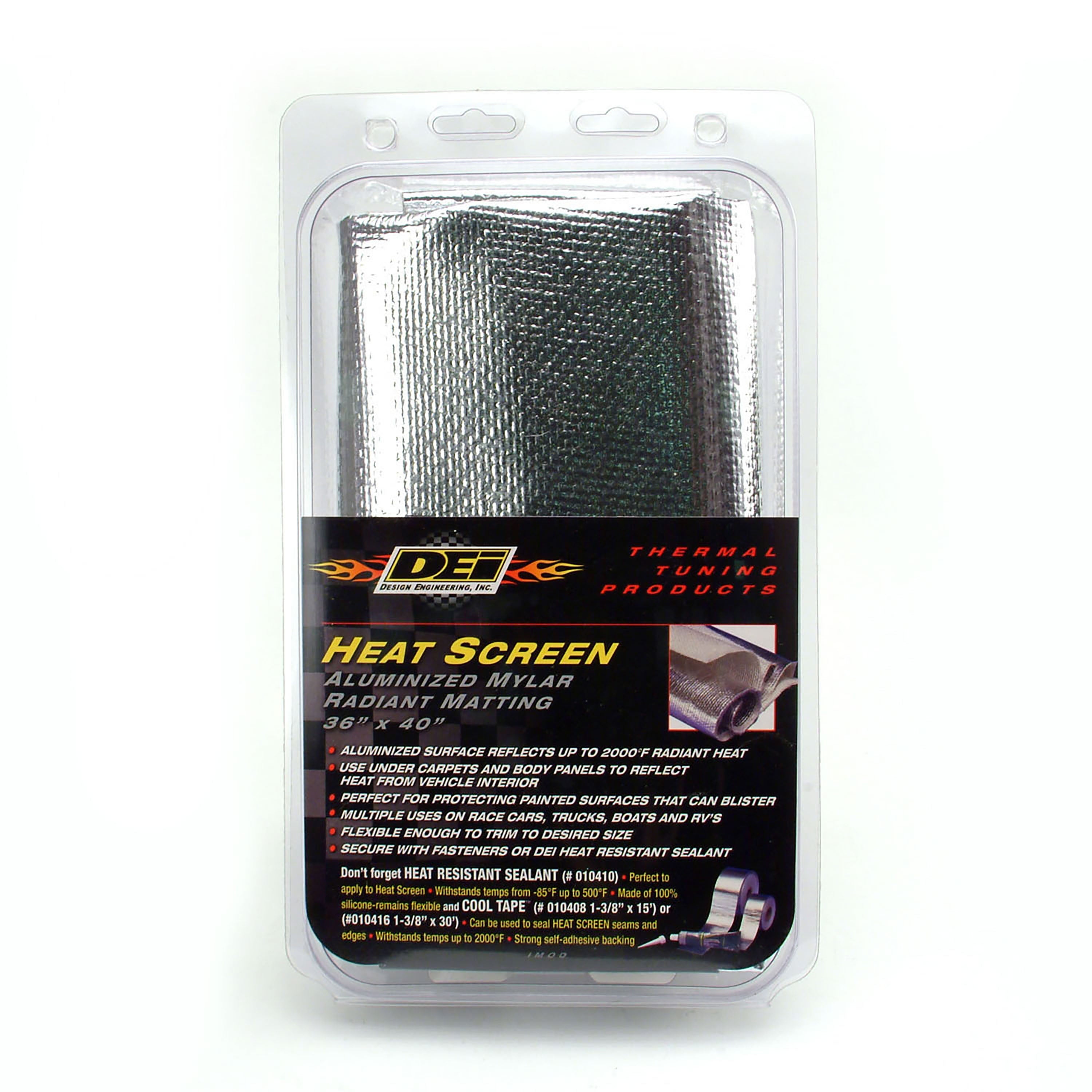 Design Engineering One 36 inch by 40 inch sheet of Heat Screen (non-adhesive). Heat Shield Insulator