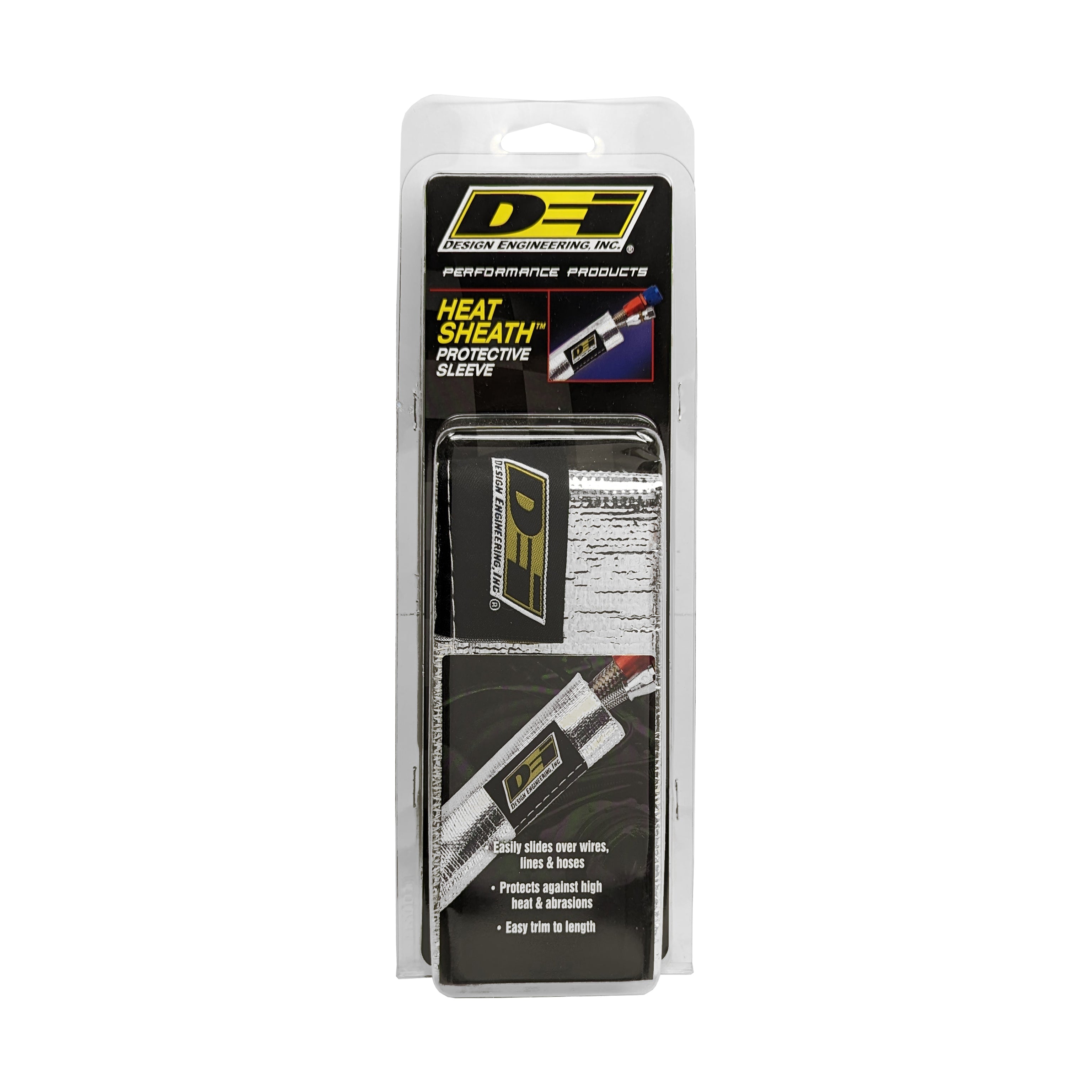Design Engineering One 36 inch length of Heat Sheath with a 1-1/4 inch inside diameter. Exhaust Heat Shield