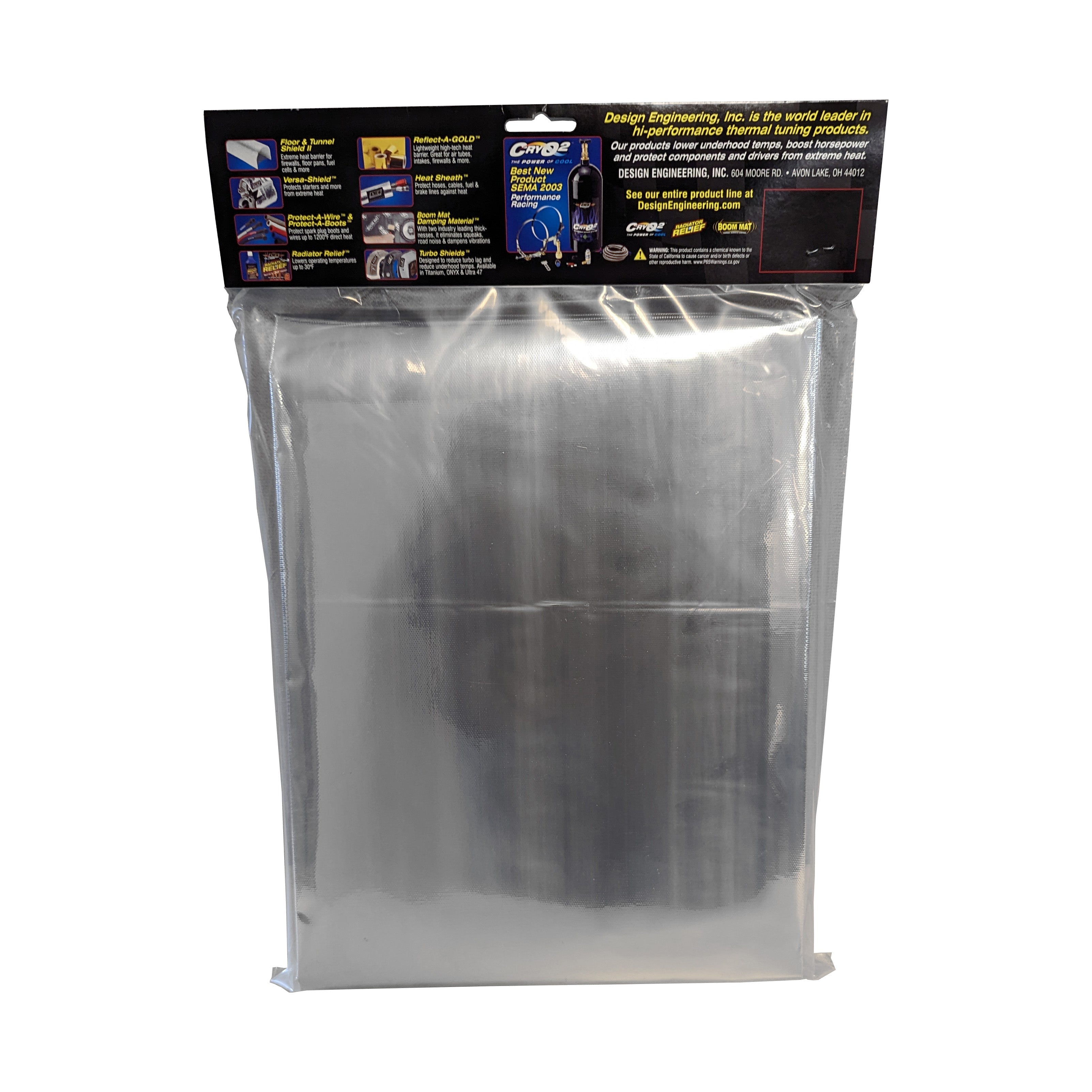 Design Engineering One 36 inch by 48 inch sheet of Reflect-A-Cool. Sound Dampening Sheet 10412