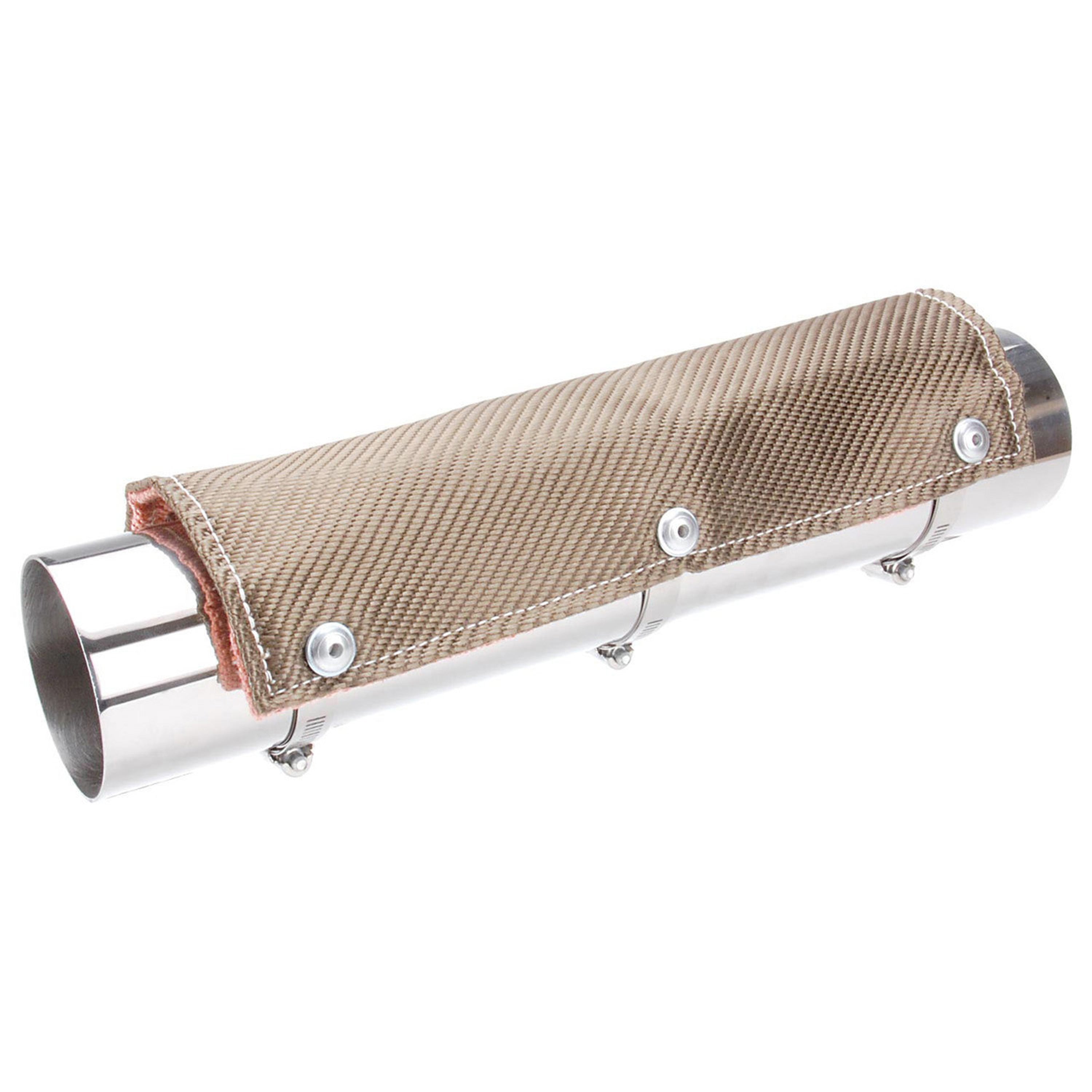 Design Engineering Pipe Shield Titanium 6in x 12in Exhaust Heat Shield 10450