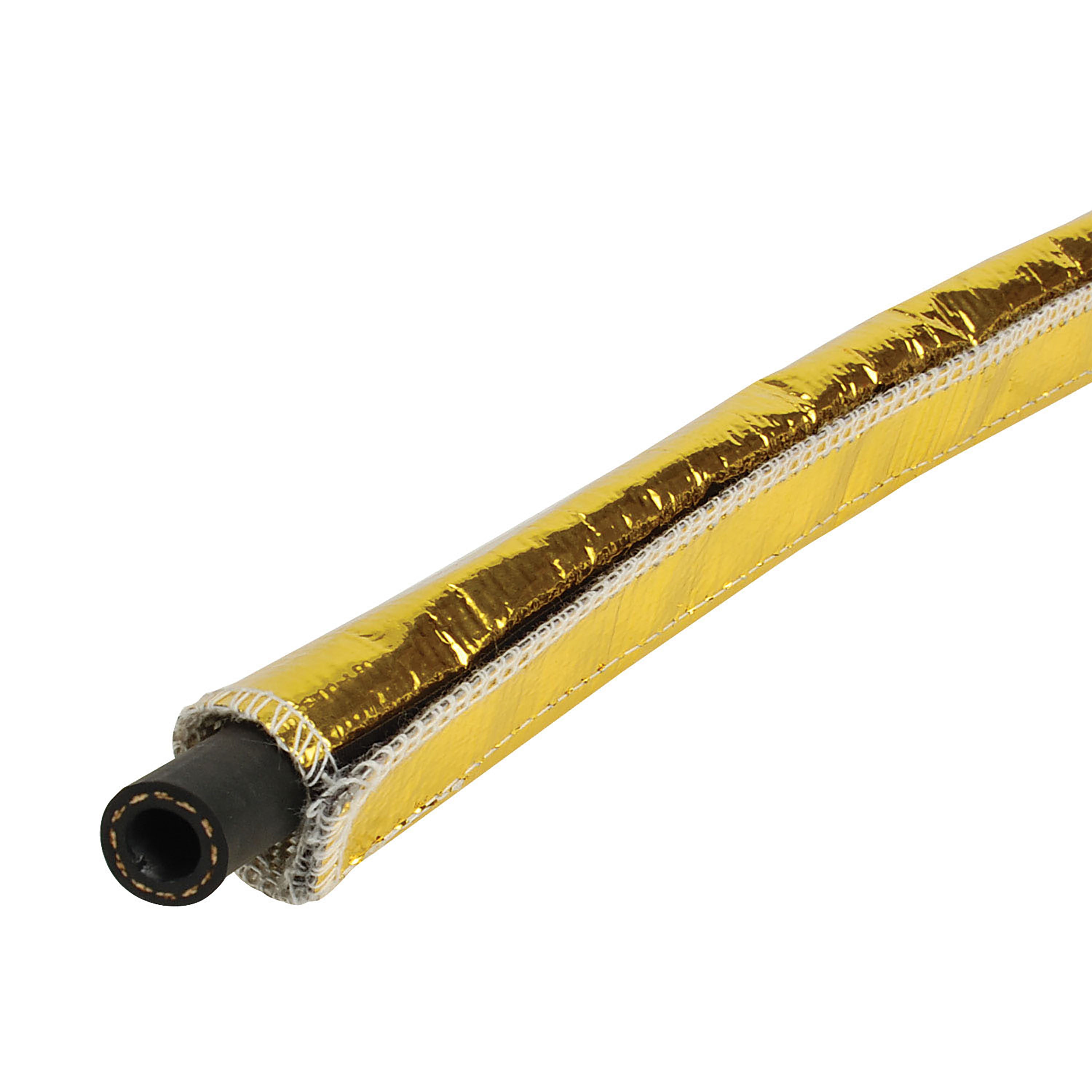 Design Engineering One 36 inch length of Heat Shroud GOLD with a 1/2 to 1-1/2 inch inside diameter.