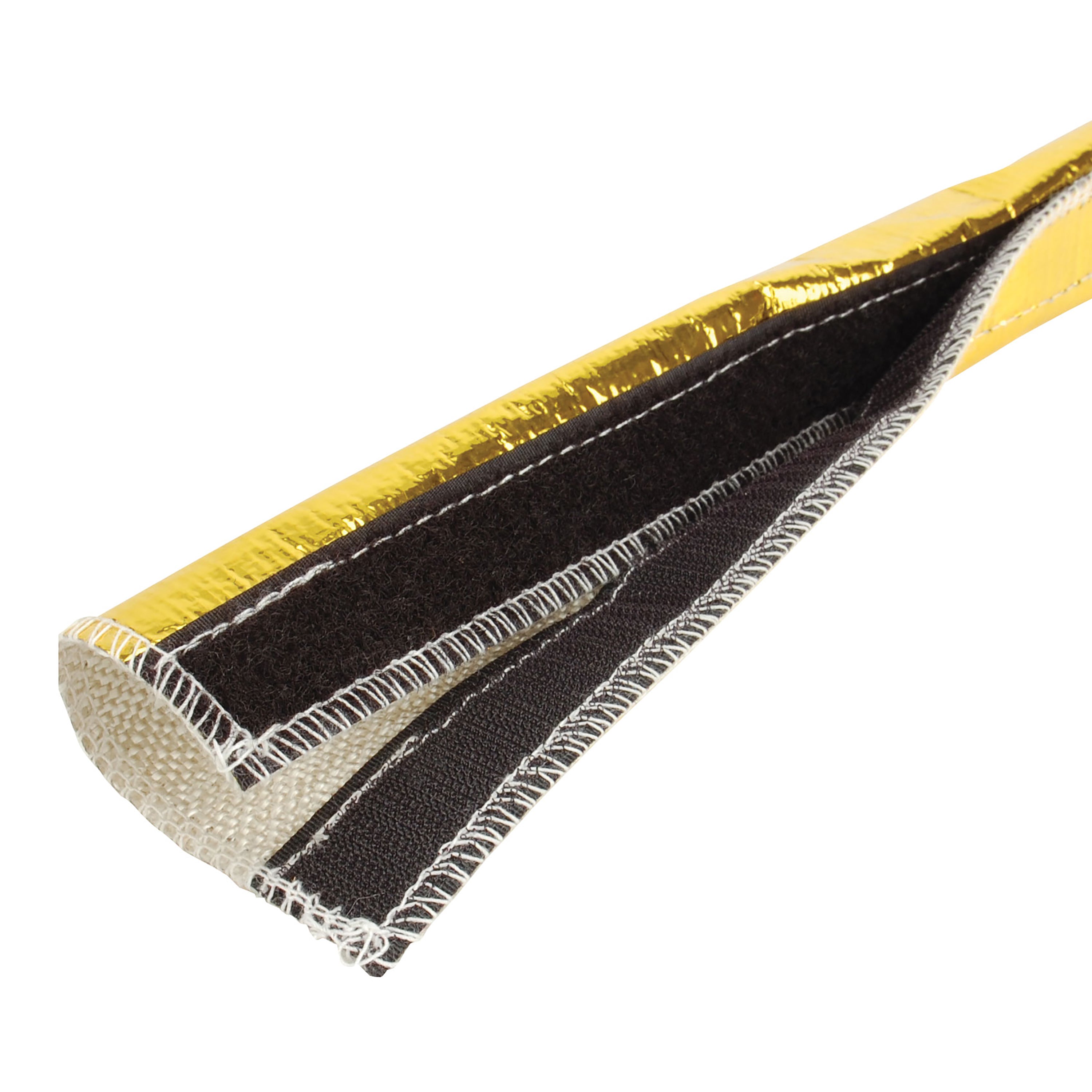 Design Engineering One 36 inch length of Heat Shroud GOLD with a 1/2 to 1-1/2 inch inside diameter.
