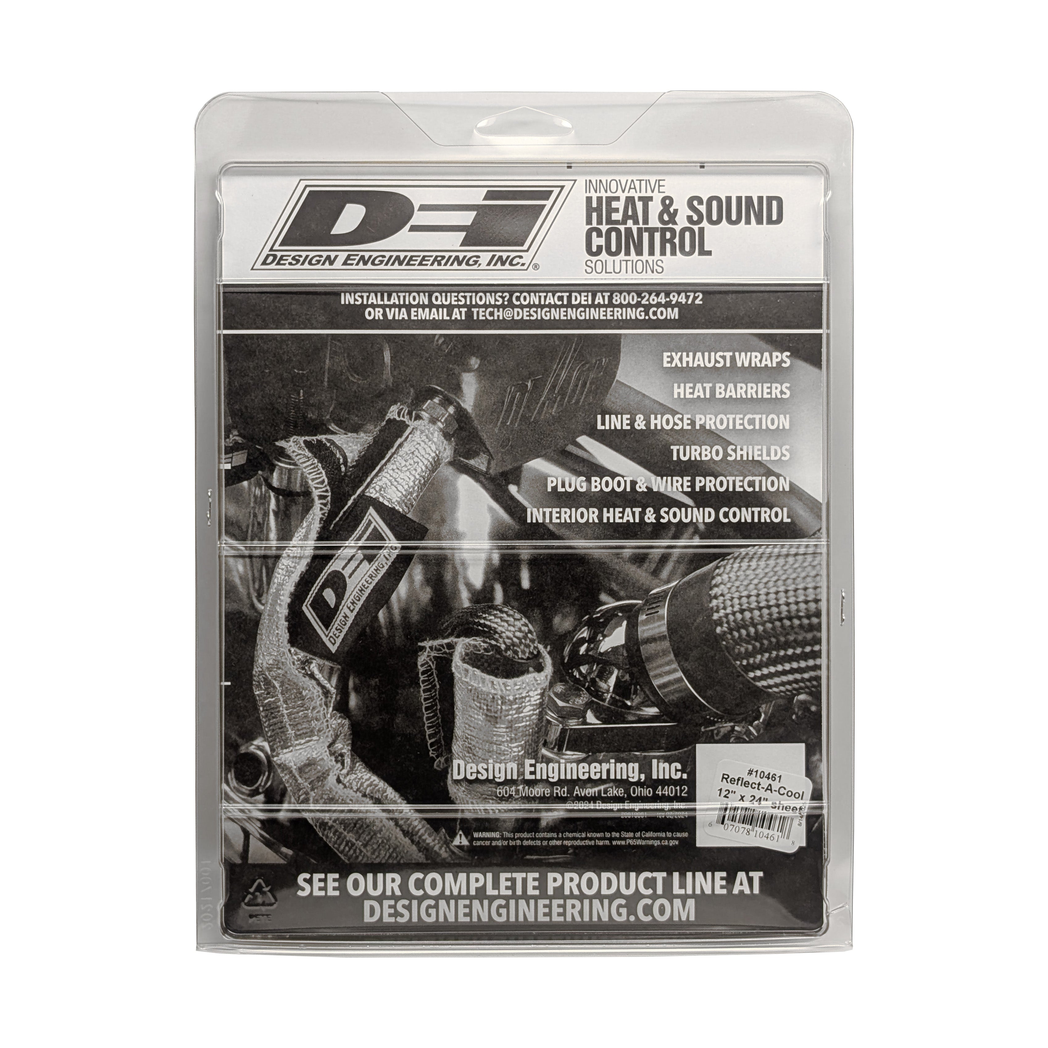 Design Engineering One 12 inch by 24 inch sheet of Reflect-A-Cool. Heat Reflective Tape 10461