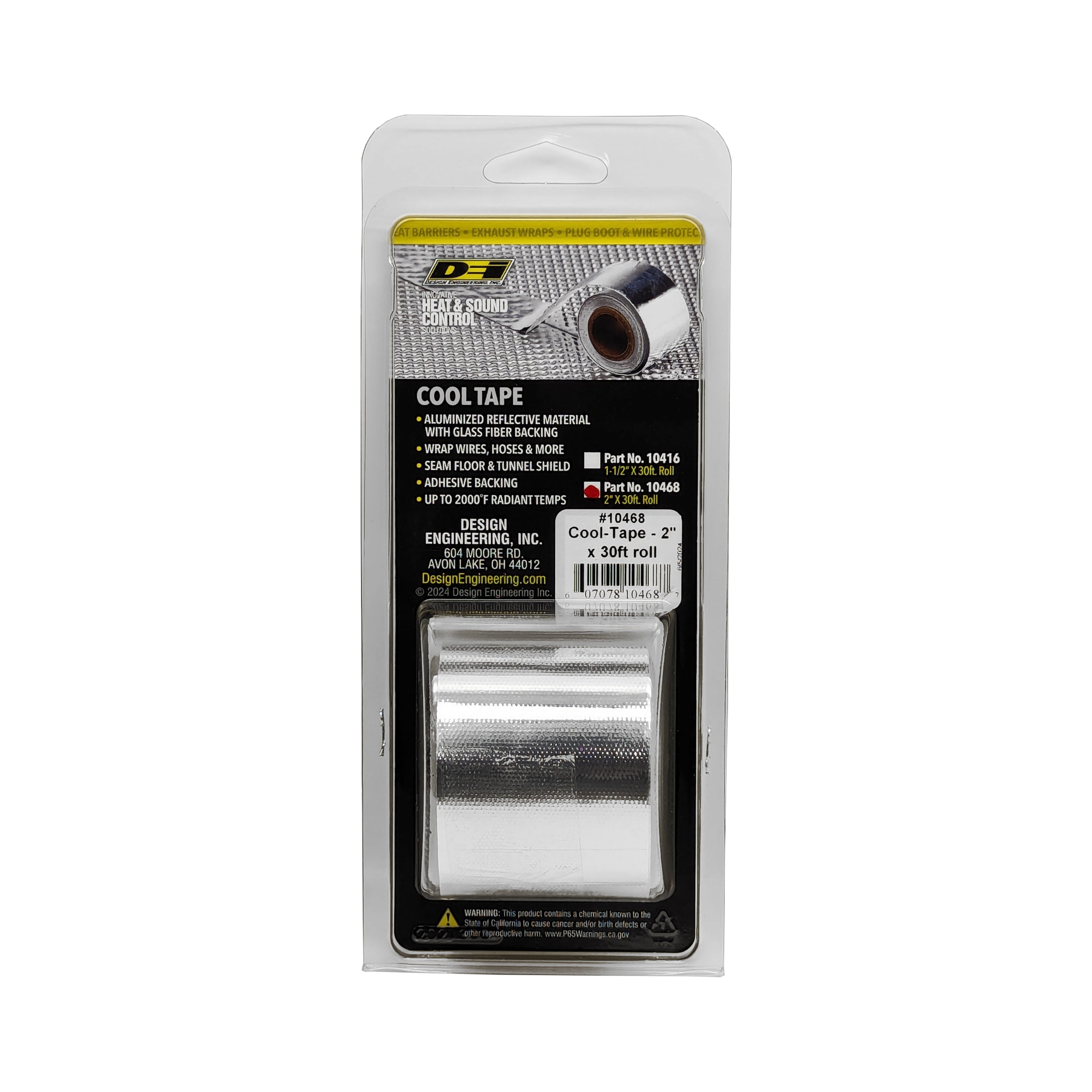 Design Engineering One 2 inch by 30 foot roll of Cool Tape. Heat Reflective Tape 10468