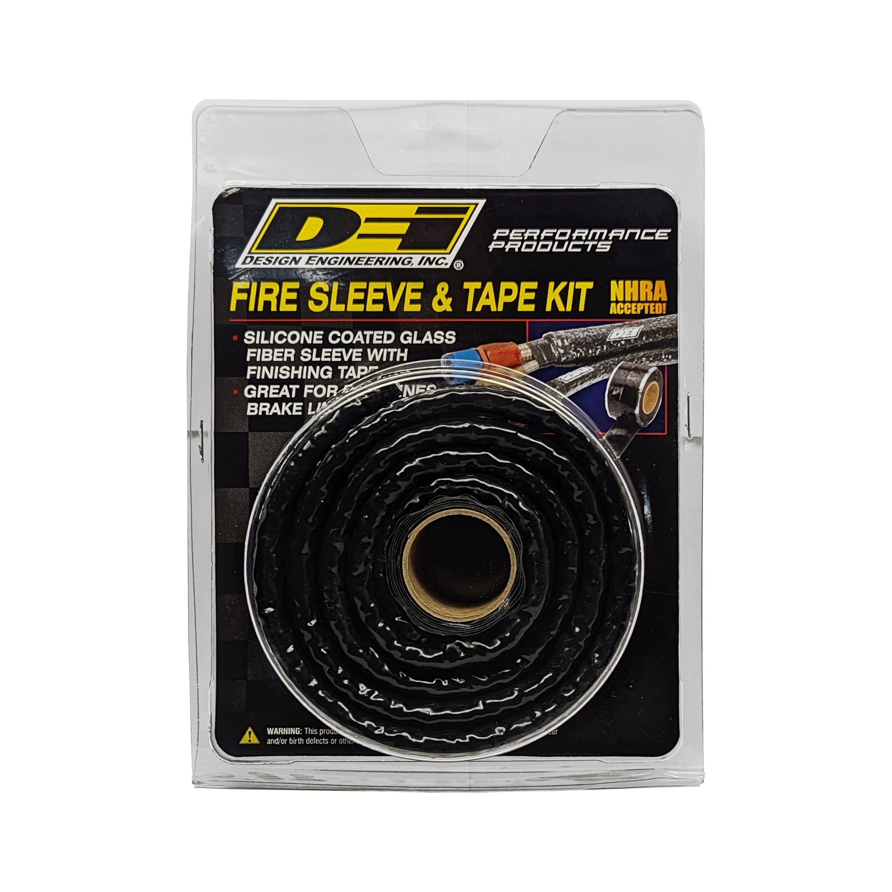 Design Engineering Fire Sleeve & Tape Kit 3/8in x 36in Heat Shrink Tubing 10470