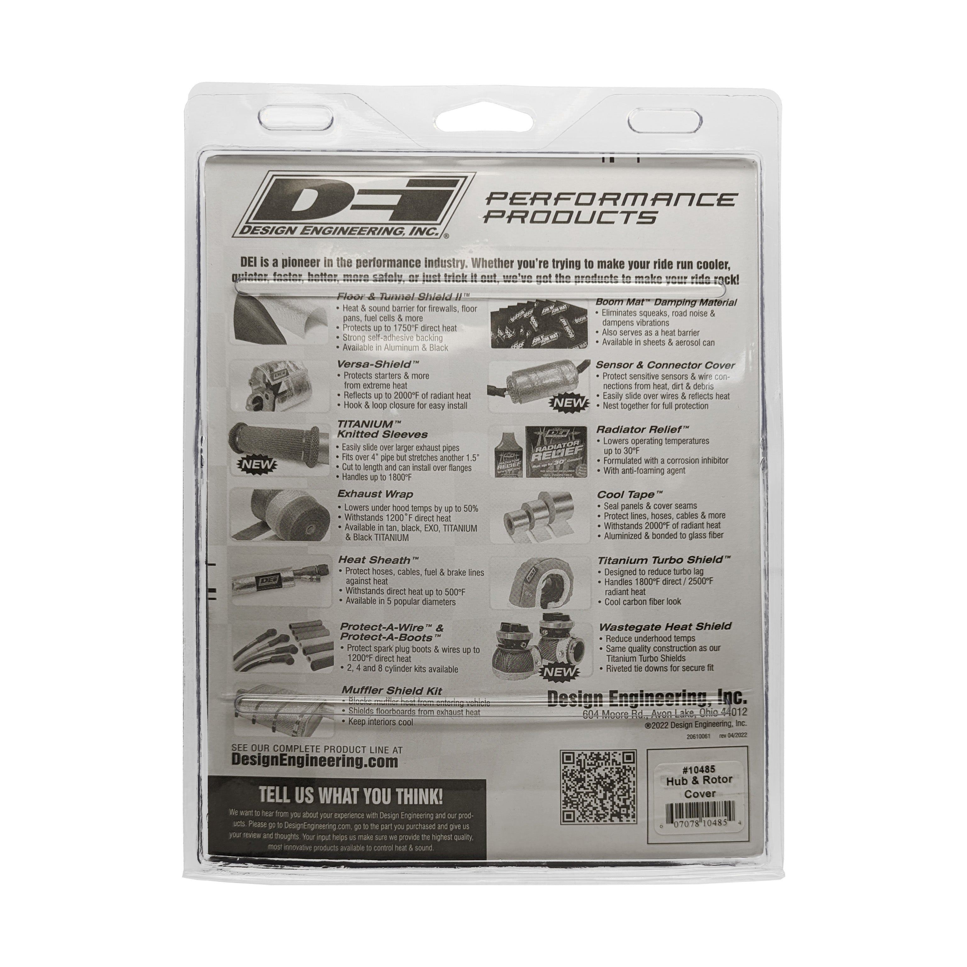 Design Engineering One reflective mylar hub and rotor cover. Wheel Cover 10485