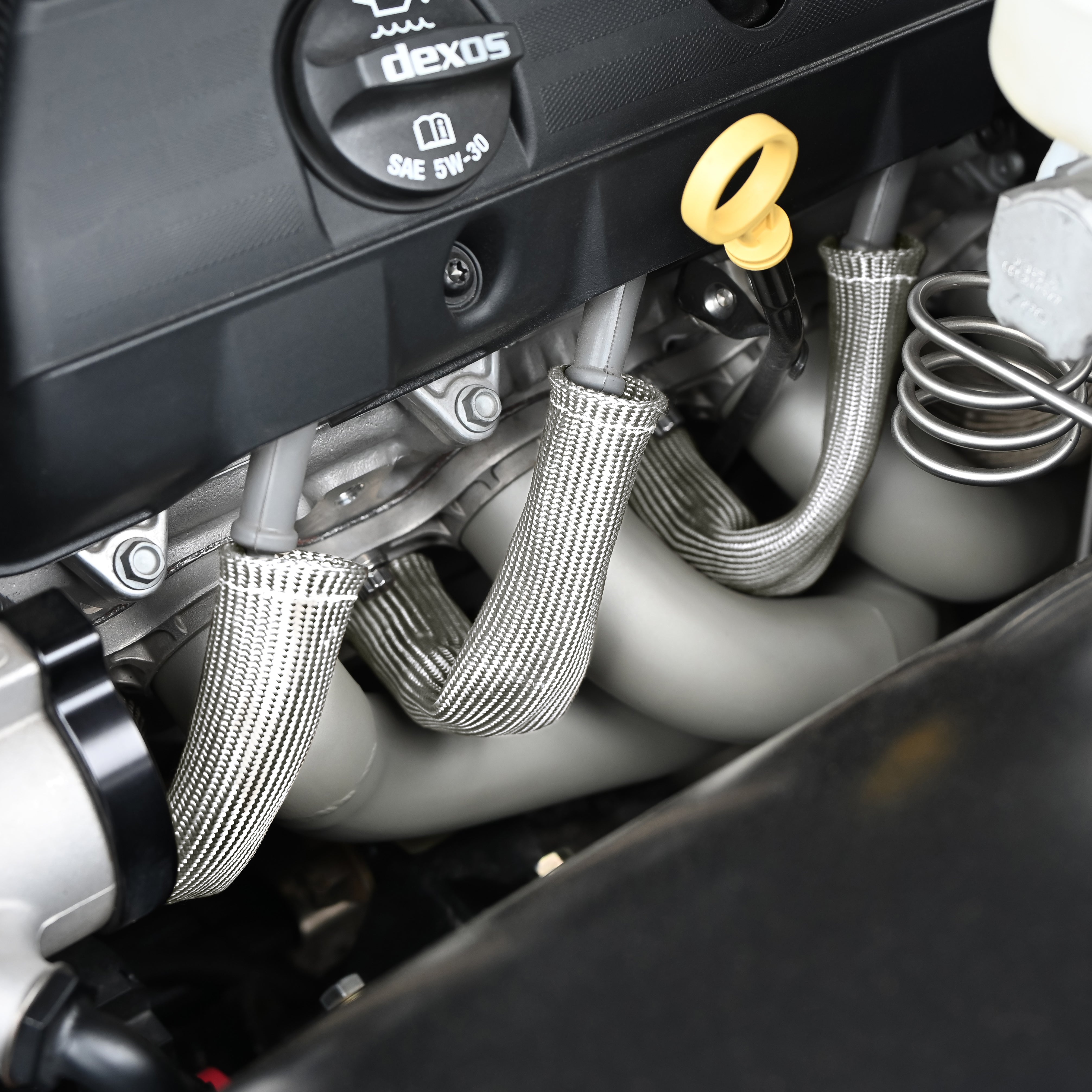 Design Engineering Two silver 6 inch Protect-A-Boots with internal metal ring. Spark Plug Boot Heat Sleeve