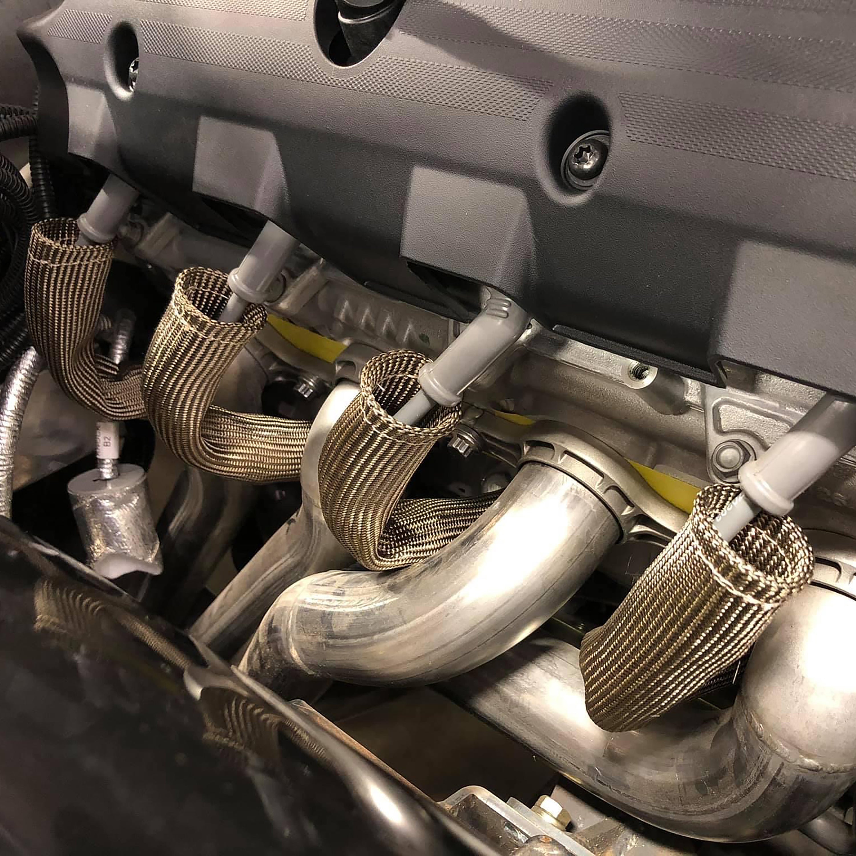 Design Engineering Eight 6 inch Titanium Protect-A-Boots with internal metal ring. Spark Plug Boot Heat Sleeve