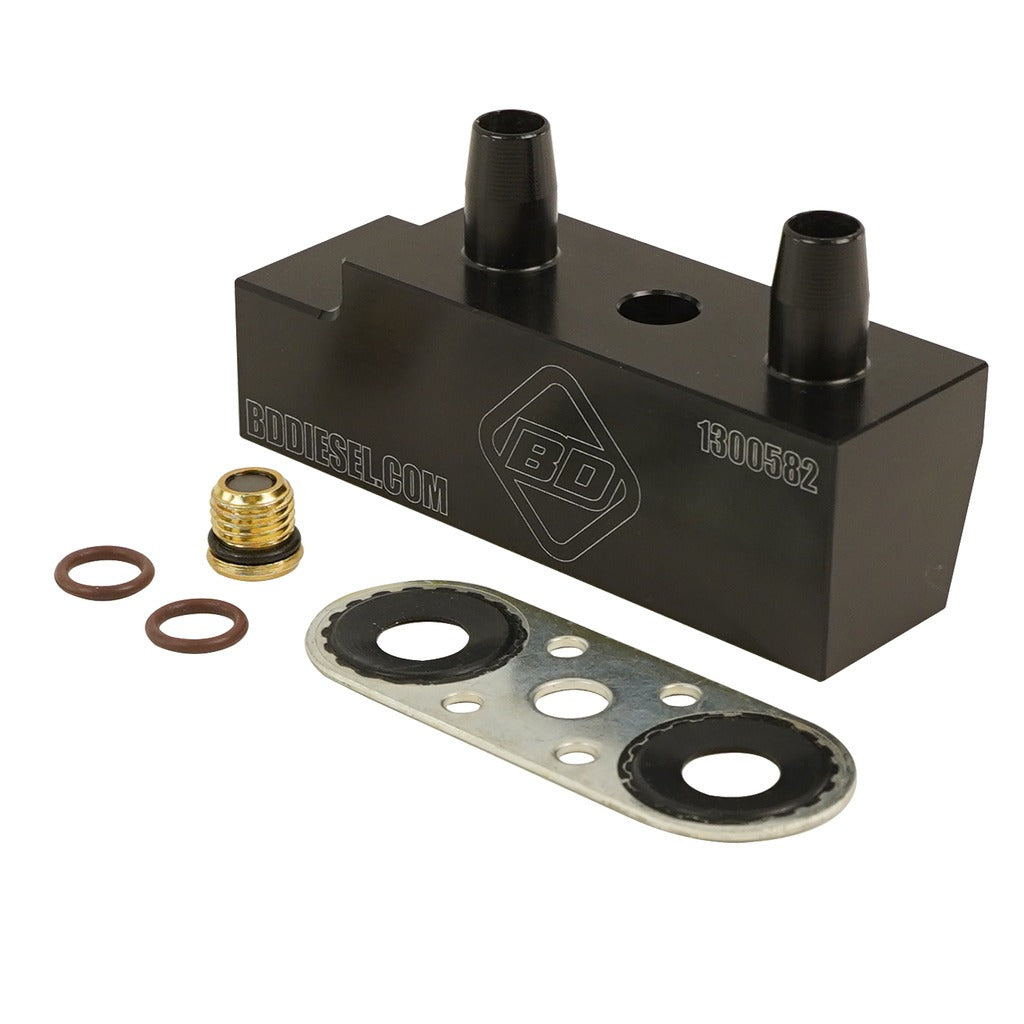 BD Diesel Drivetrain Component Cooler Bypass Delete 14-18 GM 6L80 1061530