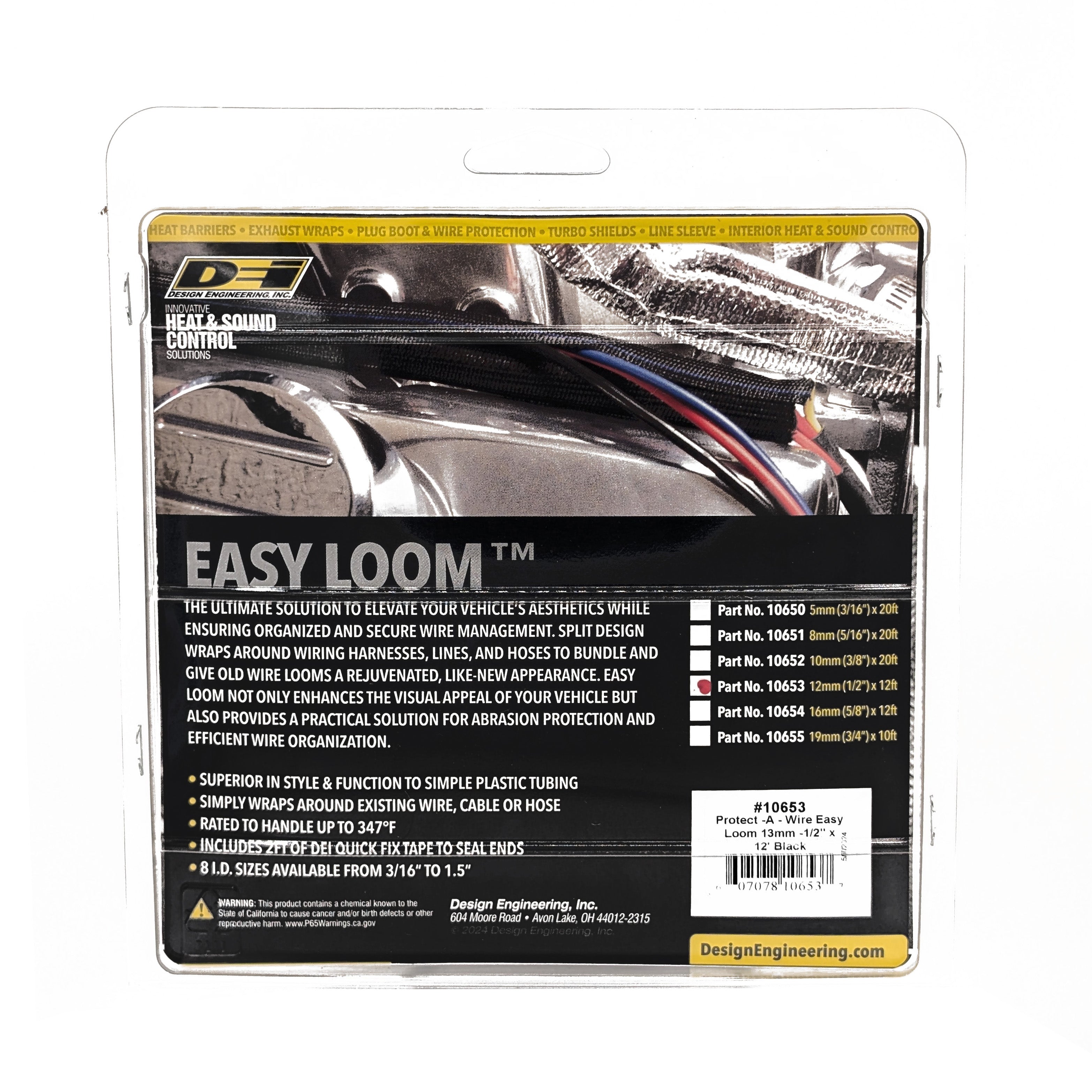 Design Engineering One 12 foot length of Easy Loom, for lines approximately 1/2 inch in diameter. 10653