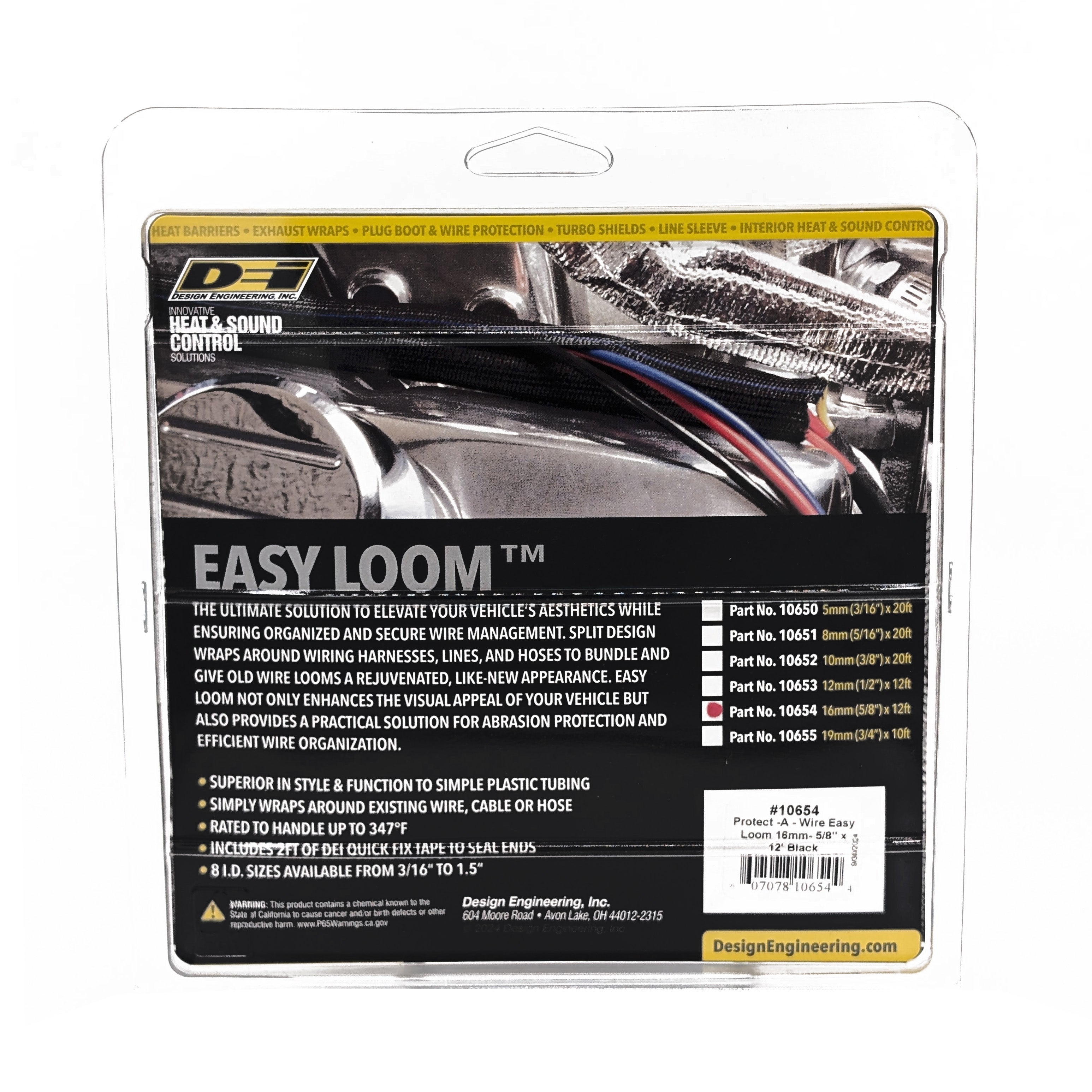 Design Engineering One 12 foot length of Easy Loom, for lines approximately 5/8 inch in diameter. 10654