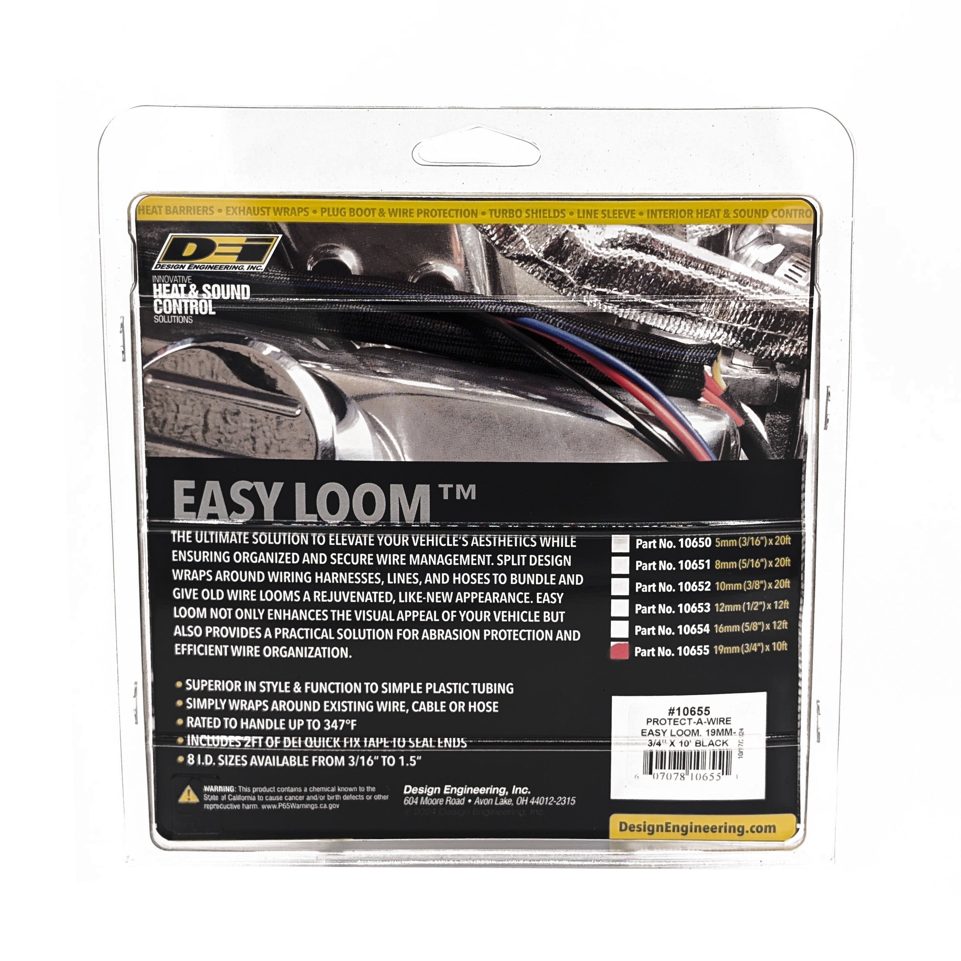 Design Engineering One 10 foot length of Easy Loom, for lines approximately 3/4 inch in diameter. 10655