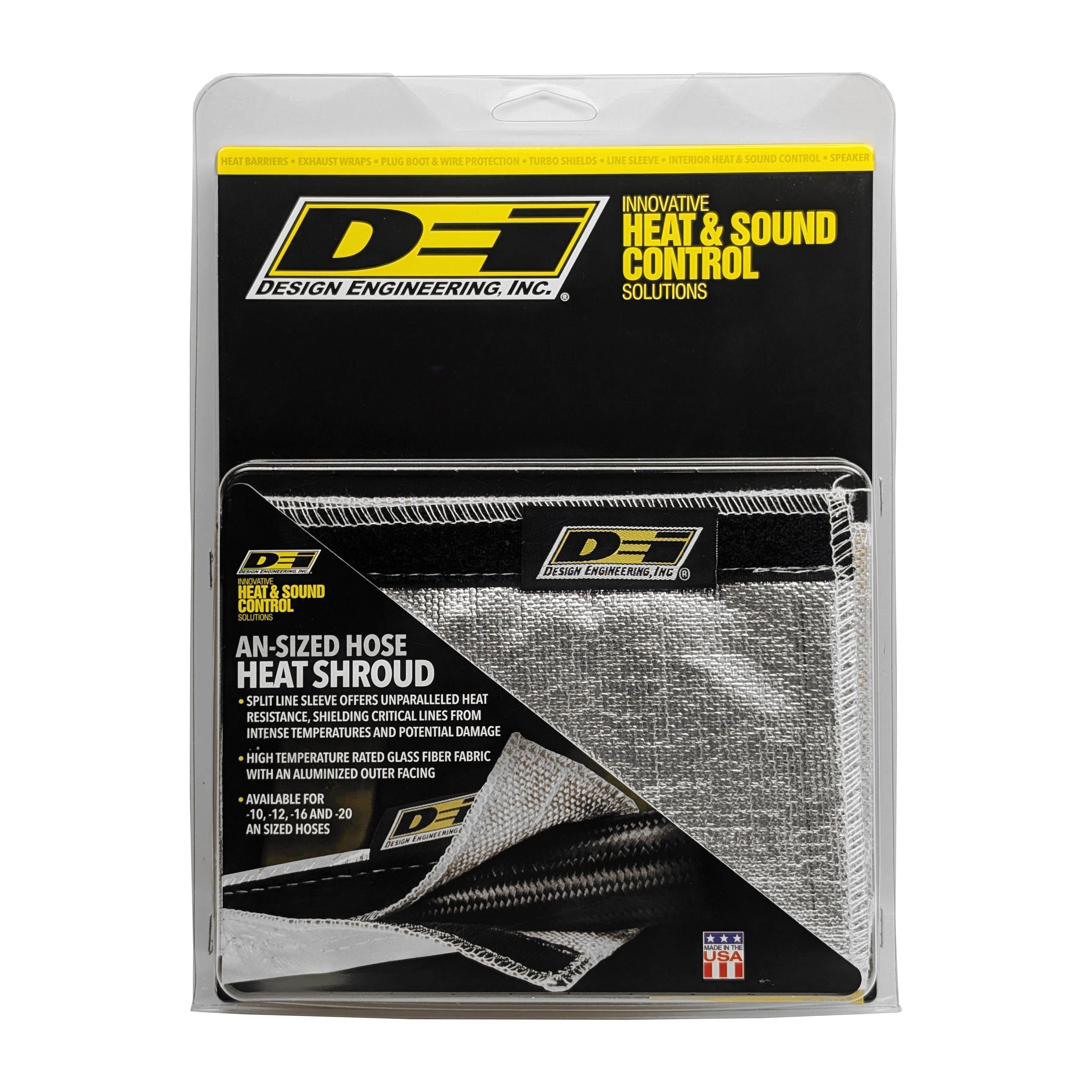 Design Engineering One 36 inch length of Heat Shroud with an inside diameter to fit 20 AN lines. 10677