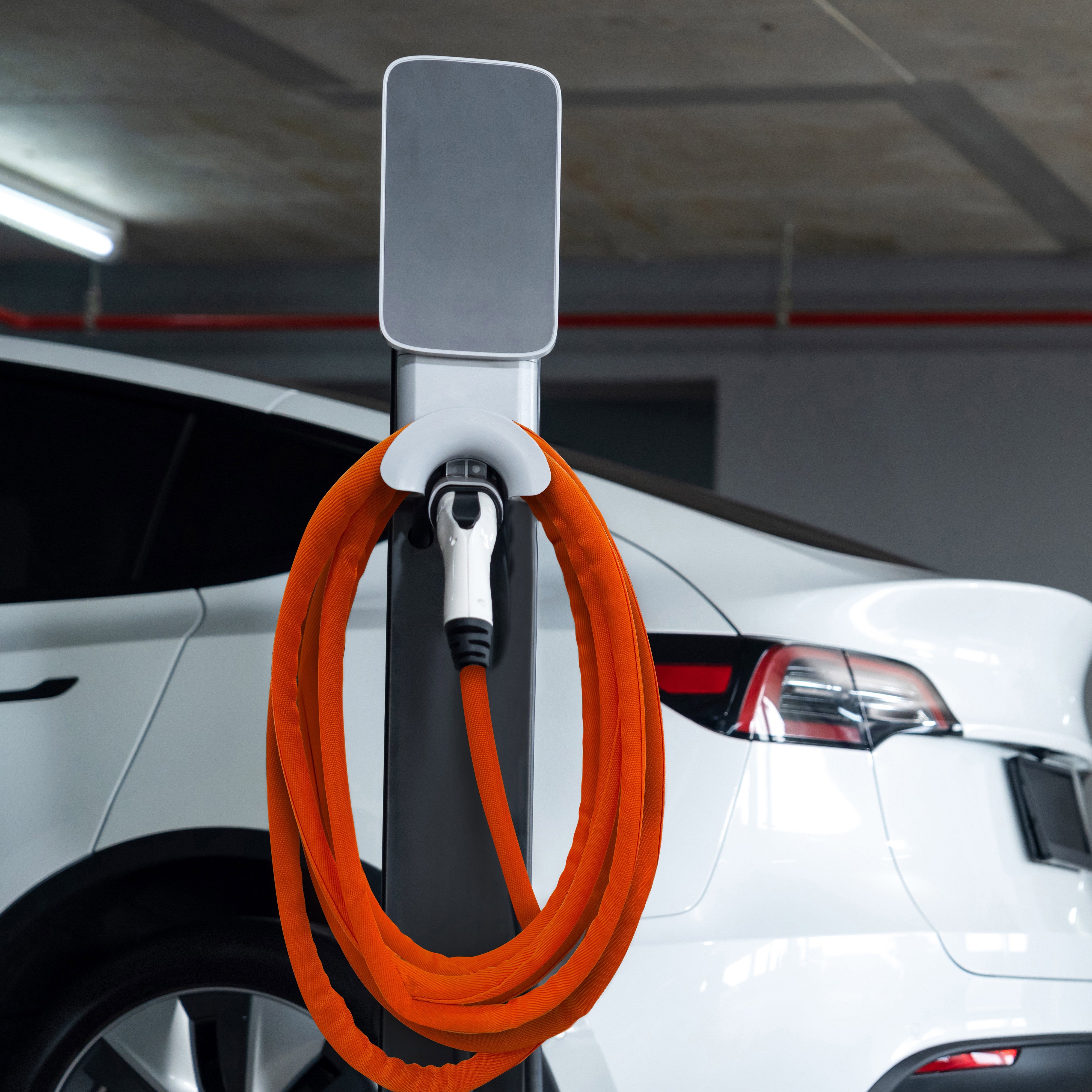 Design Engineering EV Charge Cord Cover .75-1in x 20ft Orange Wire Loom 10680