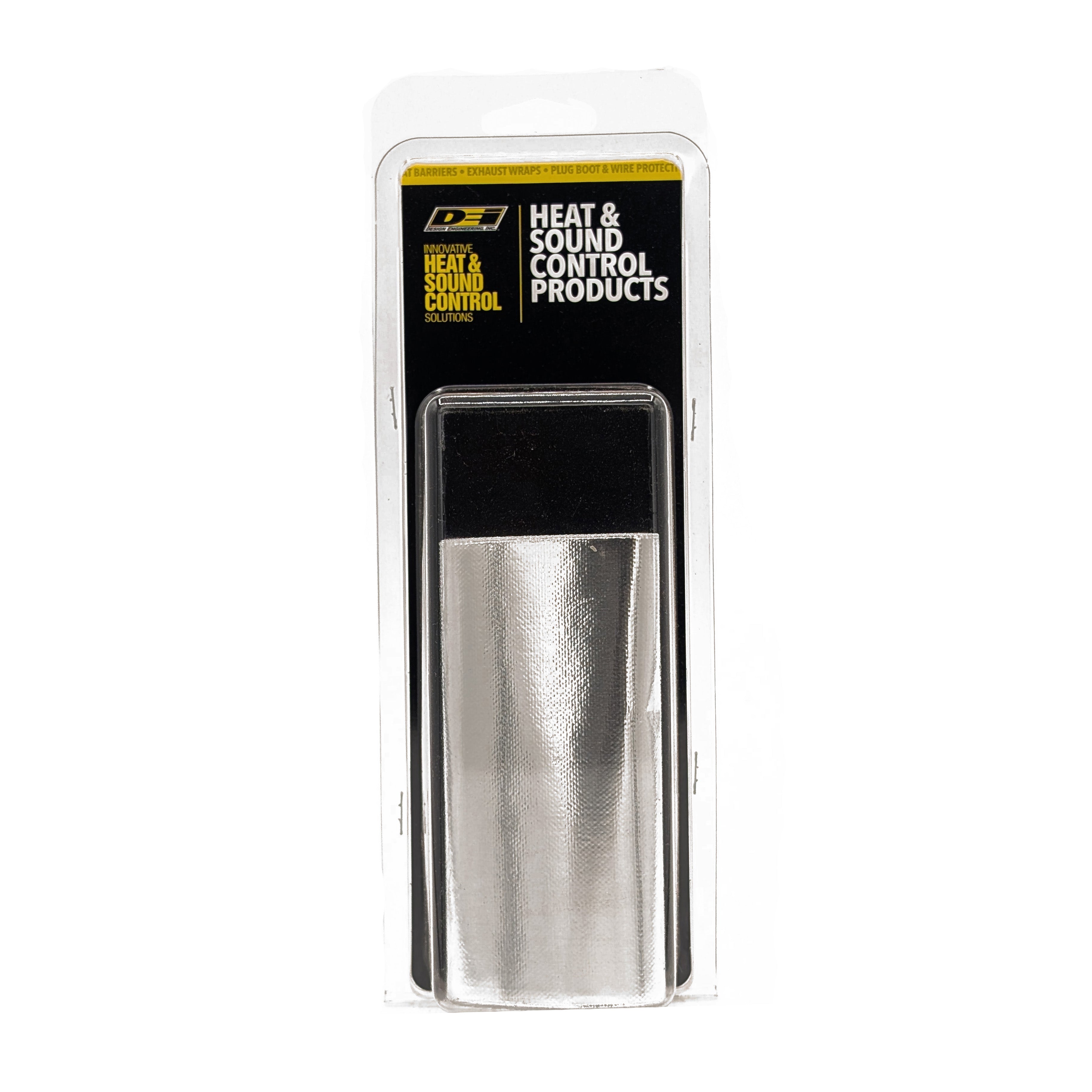Design Engineering Three 3-1/2 to 4-1/2 inch by 4 inch oil filter reflective shields. Exhaust Heat Shield