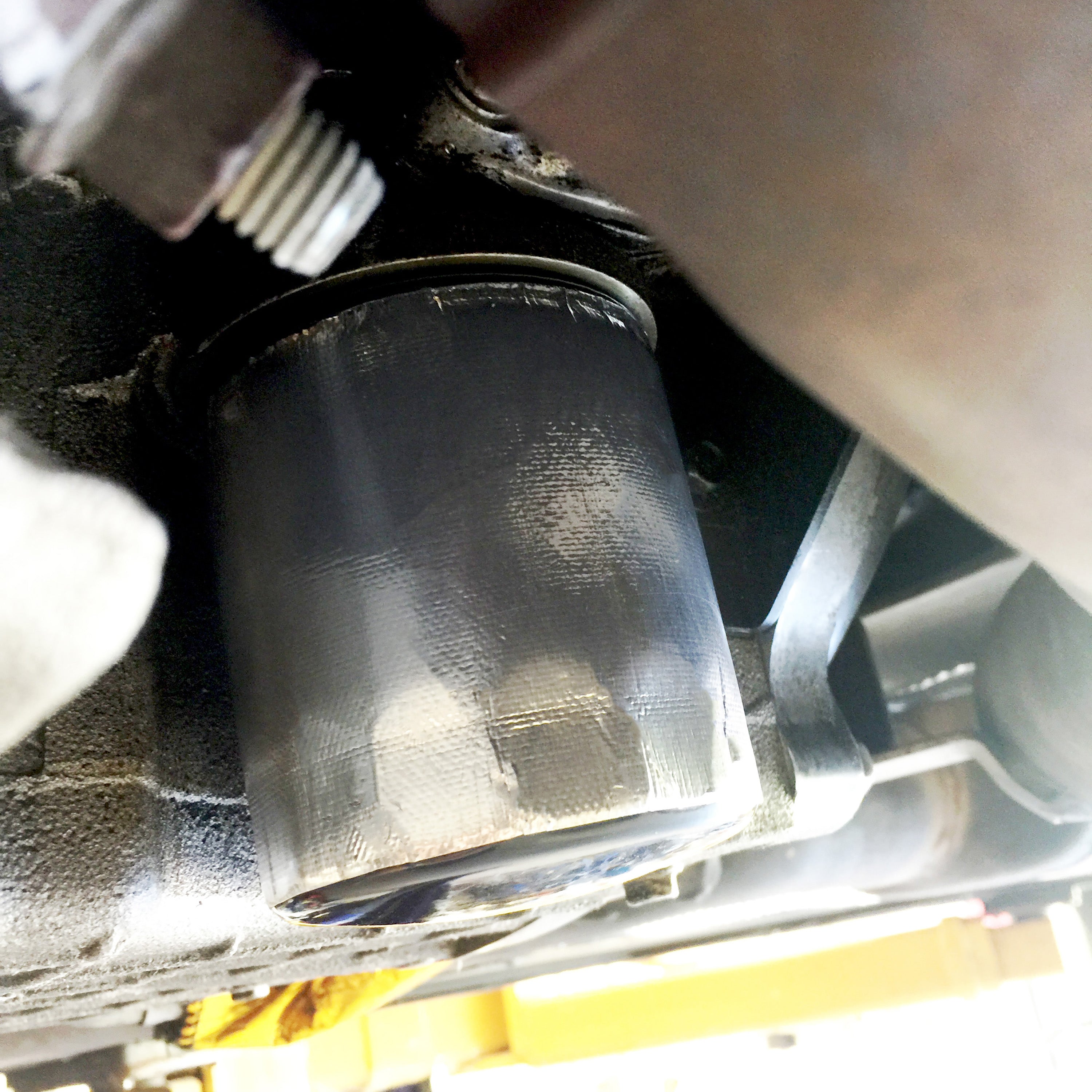 Design Engineering Three 3-1/2 to 4-1/2 inch by 4 inch oil filter reflective shields. Exhaust Heat Shield