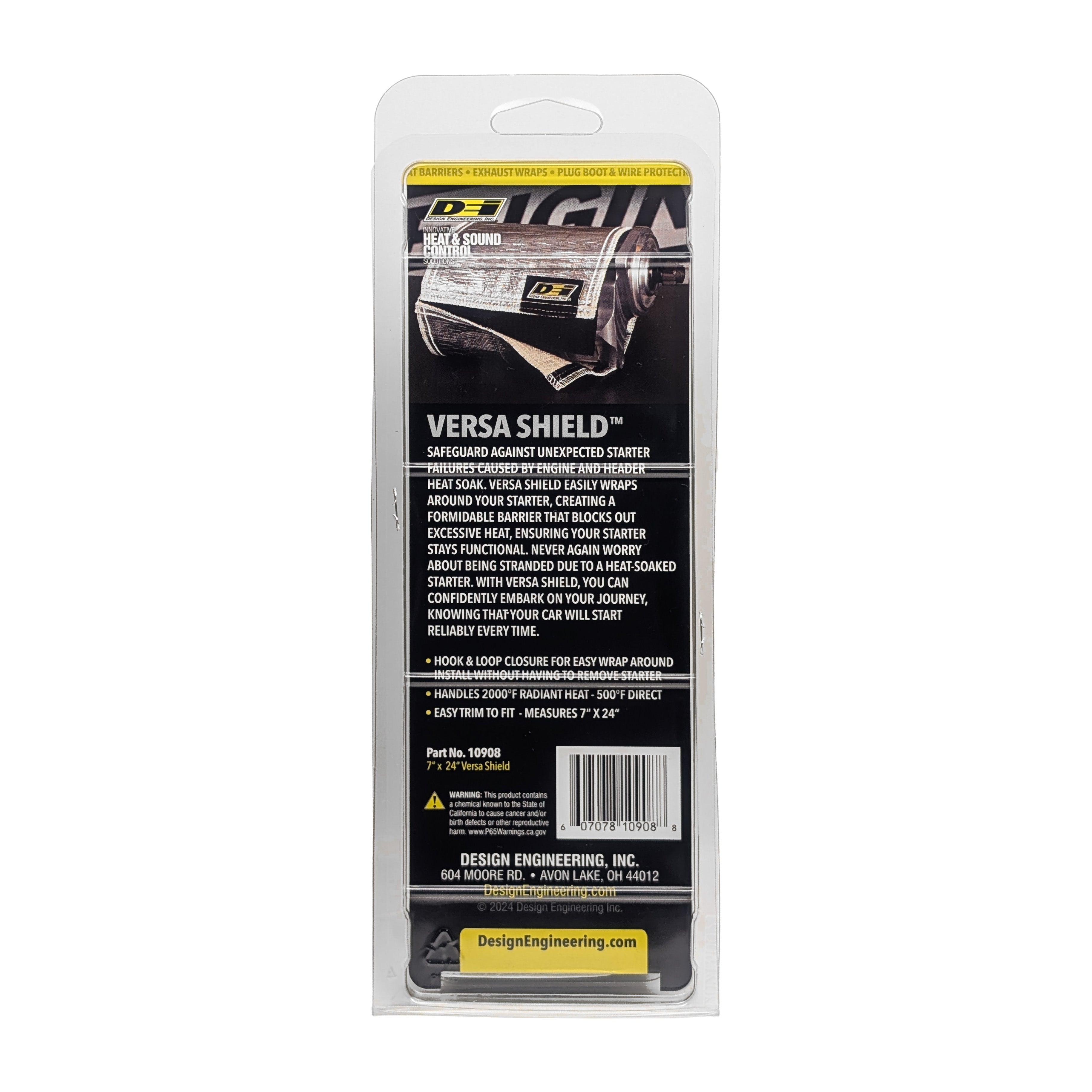 Design Engineering One 7 inch by 24 inch Versa Shied. Exhaust Heat Shield 10908