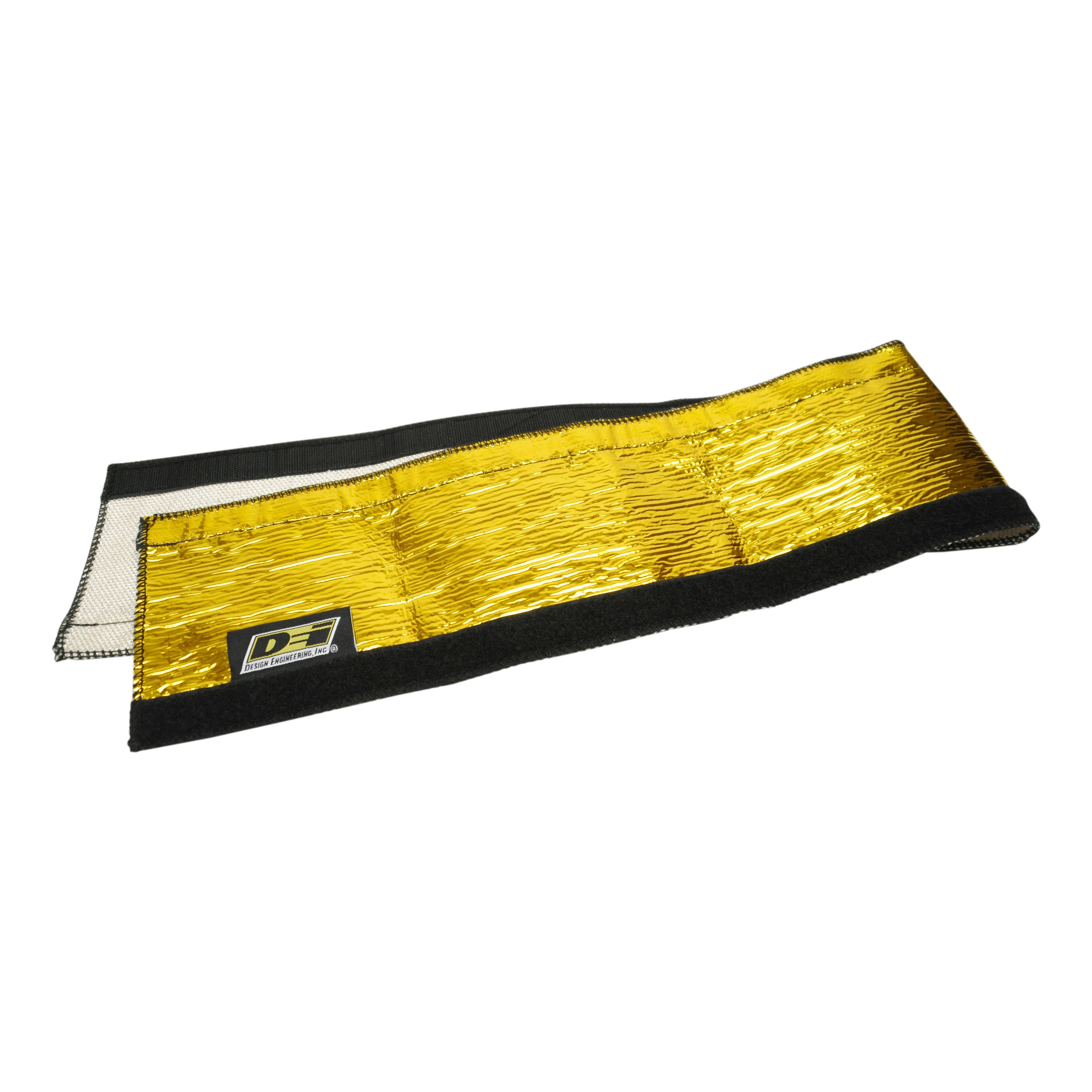 Design Engineering One 36 inch length of Heat Shroud GOLD with a 2 to 2-1/2 inch inside diameter. 10924