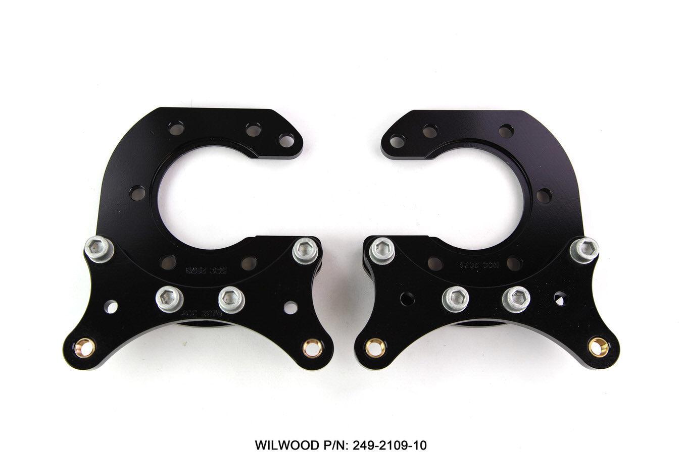 Wilwood 249-2109/10 Rear Brake Caliper Brackets for Big Ford, Dynalite Calipers, 2.5-Inch Offset