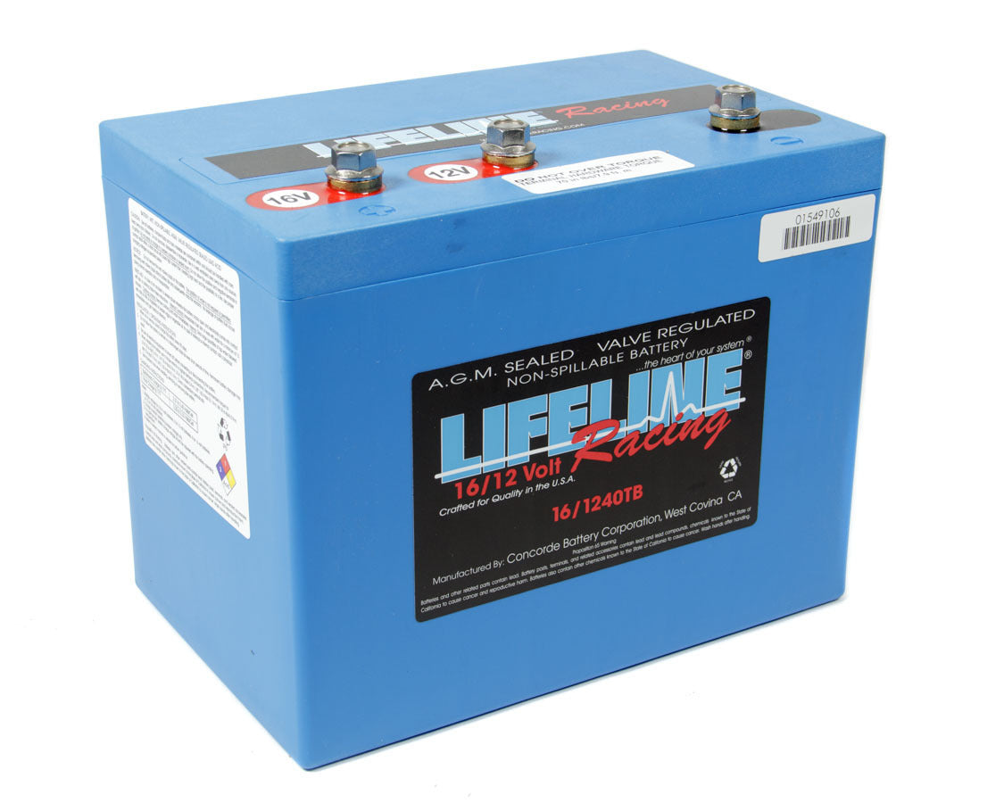 Lifeline Battery 16 Volt 3 Post Battery - Gcjp_ll-16/1240TB