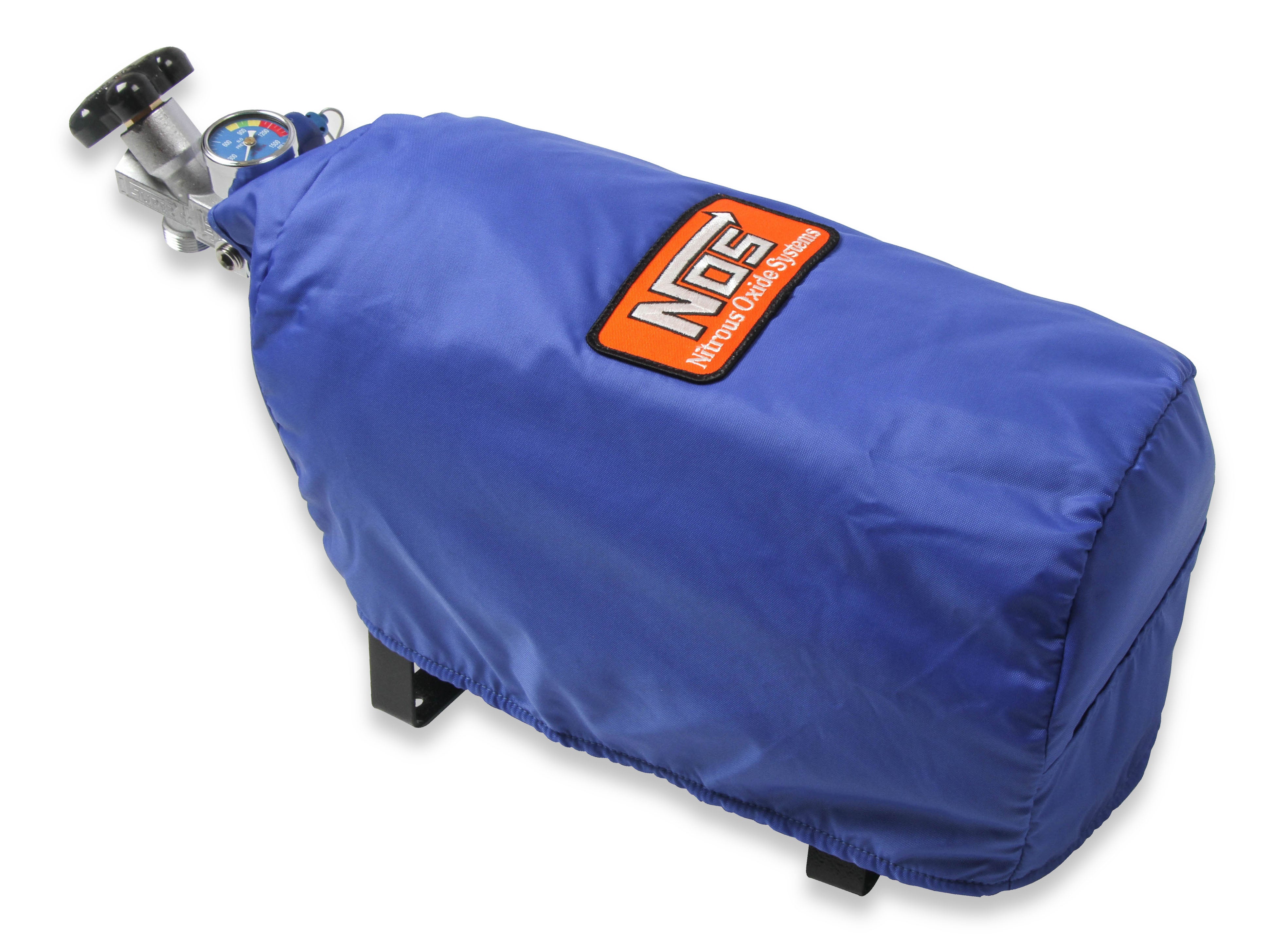NOS/Nitrous Oxide System 7" Diameter Blue Bottle Blanket With Velcro Closure. For 10 Lb Nitrous Bottles.