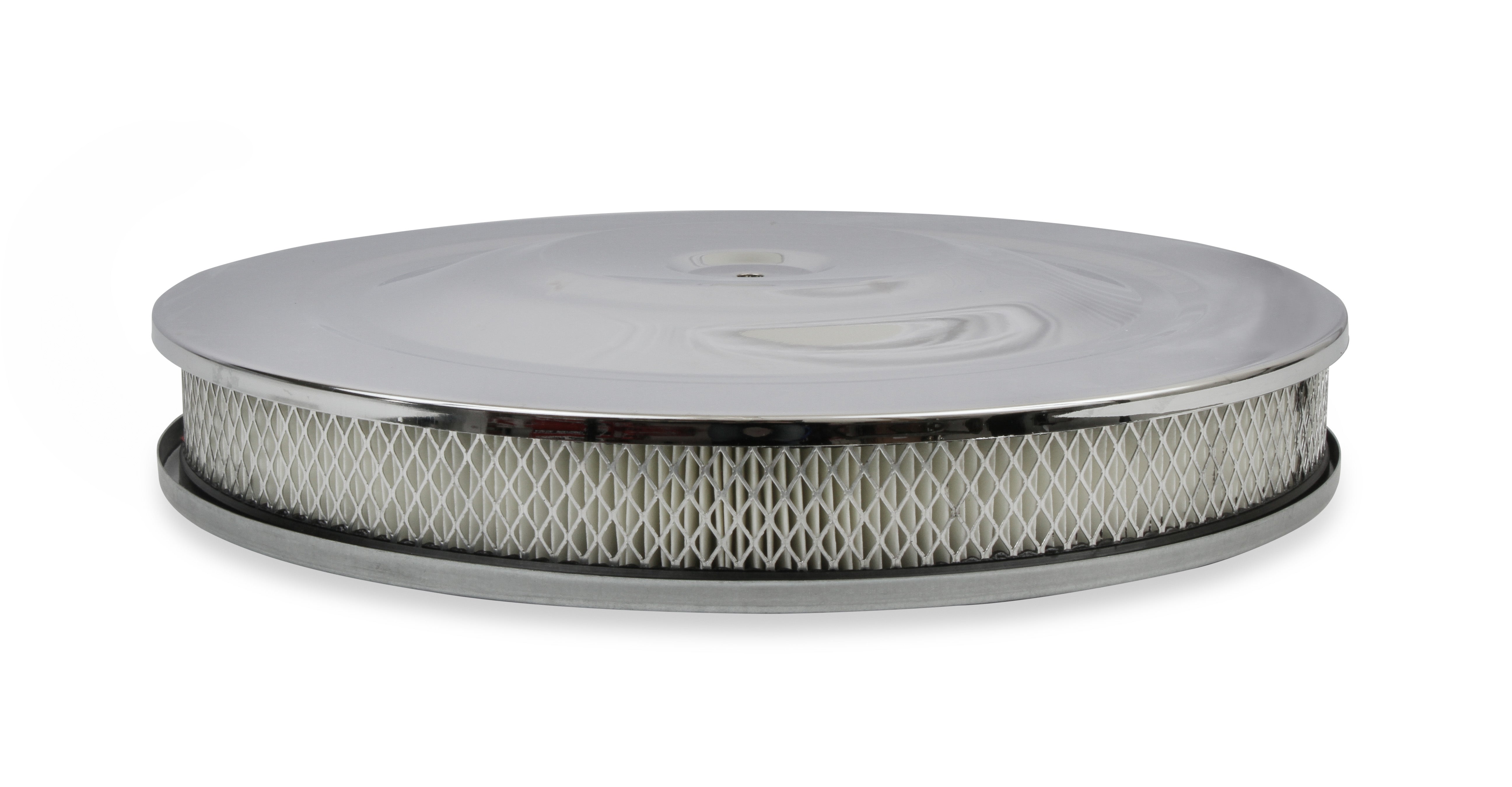 Mr Gasket Mr. Gasket Air Cleaner - 14 Inch Diameter x 2-1/4 Inch Tall - Chrome 1480 product image 7