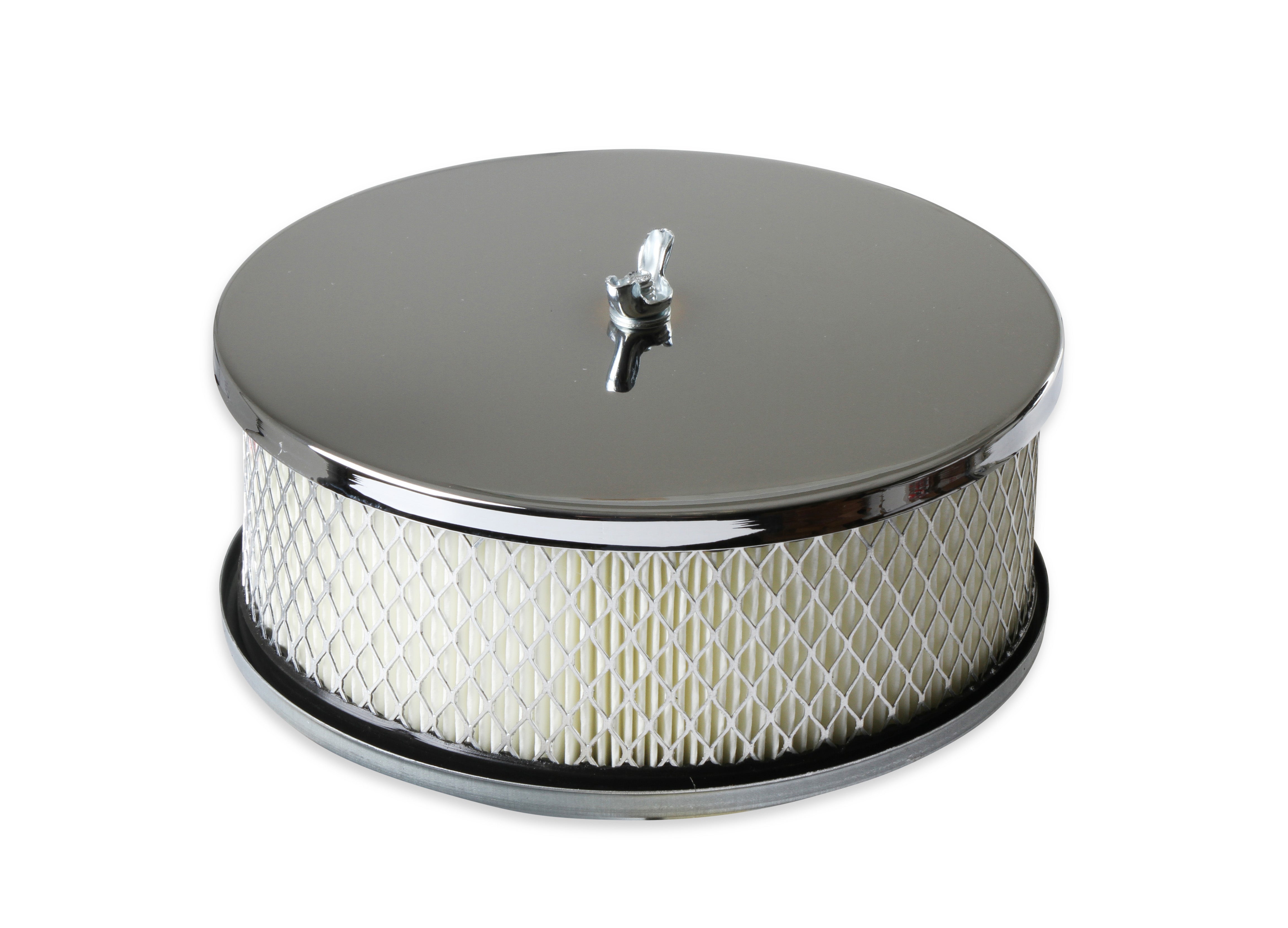 Mr Gasket Mr. Gasket Air Cleaner - 6-1/2 Inch Diameter, 2-7/16 Inch Tall - Chrome 1485 product image 8