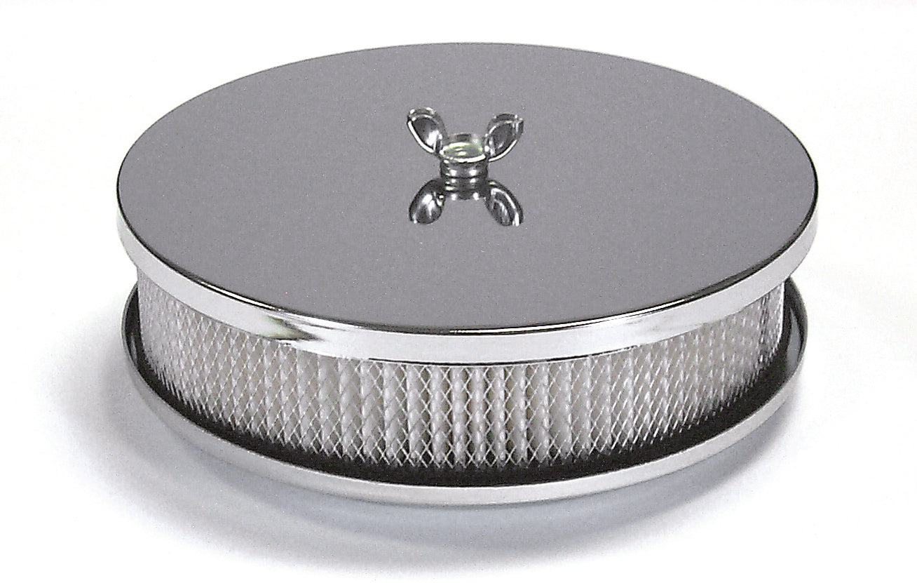 Mr Gasket Mr. Gasket Air Cleaner - 6-1/2 Inch Diameter, 2 Inch Tall - Chrome 1486 product image 1