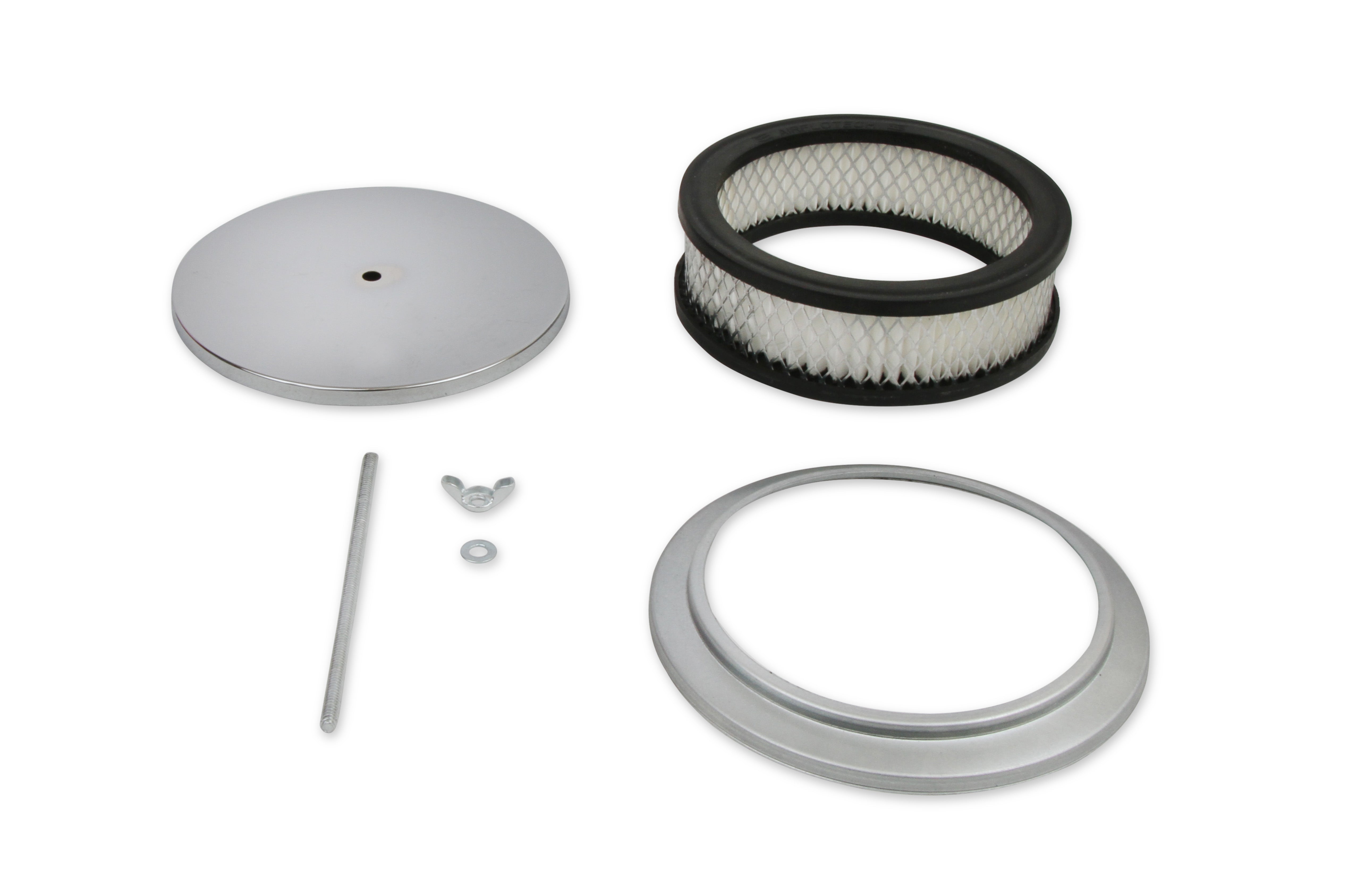 Mr Gasket Mr. Gasket Air Cleaner - 6-1/2 Inch Diameter, 2 Inch Tall - Chrome 1486 product image 3