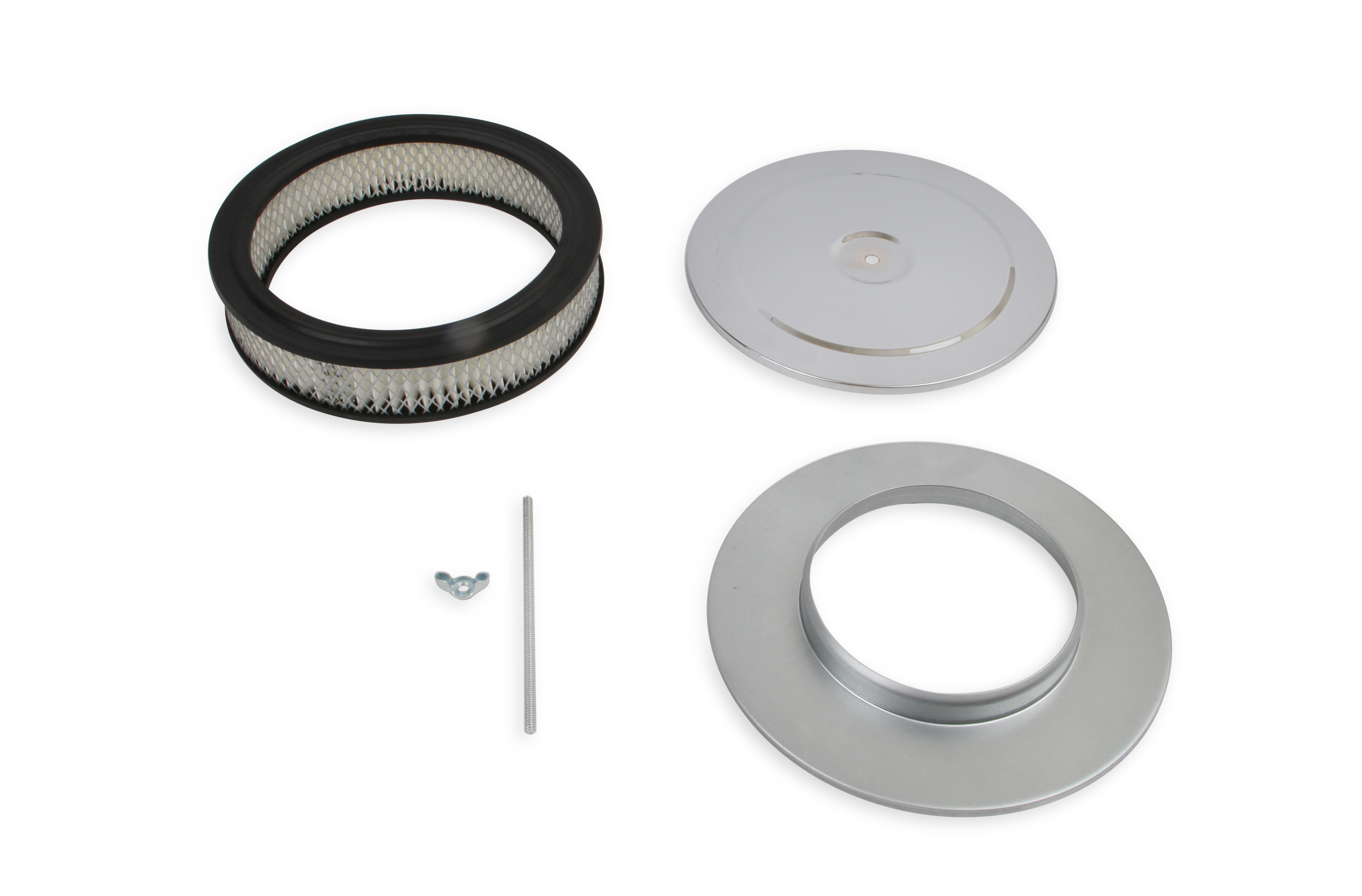 Mr Gasket Mr. Gasket Air Cleaner - 9 Inch Diameter x 2-3/4 Inch Tall - Chrome 1487 product image 3
