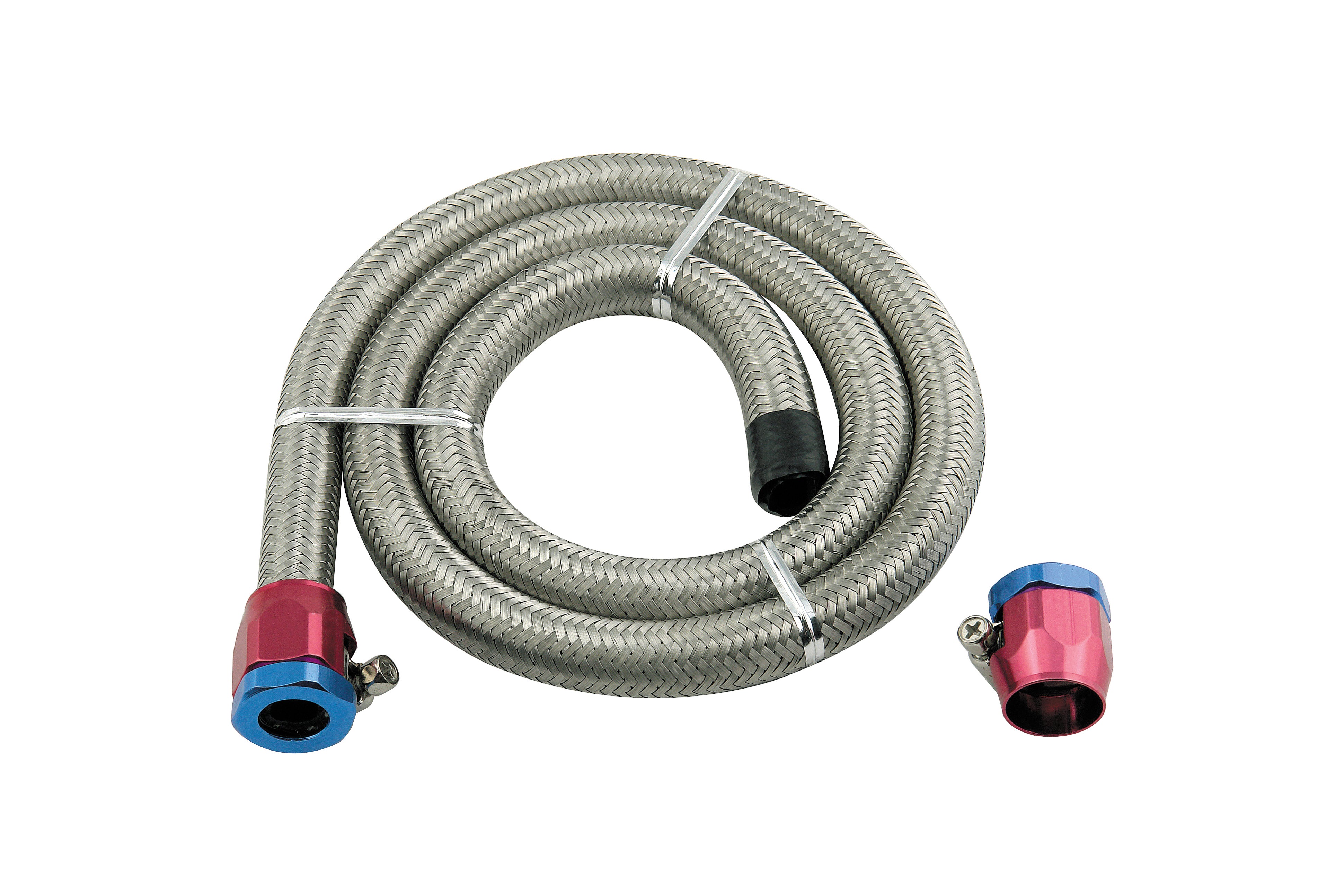 Mr Gasket Mr. Gasket Braided Steel Fuel Line Kit - 3/8 Inch x 3 Foot 1526 product image 1