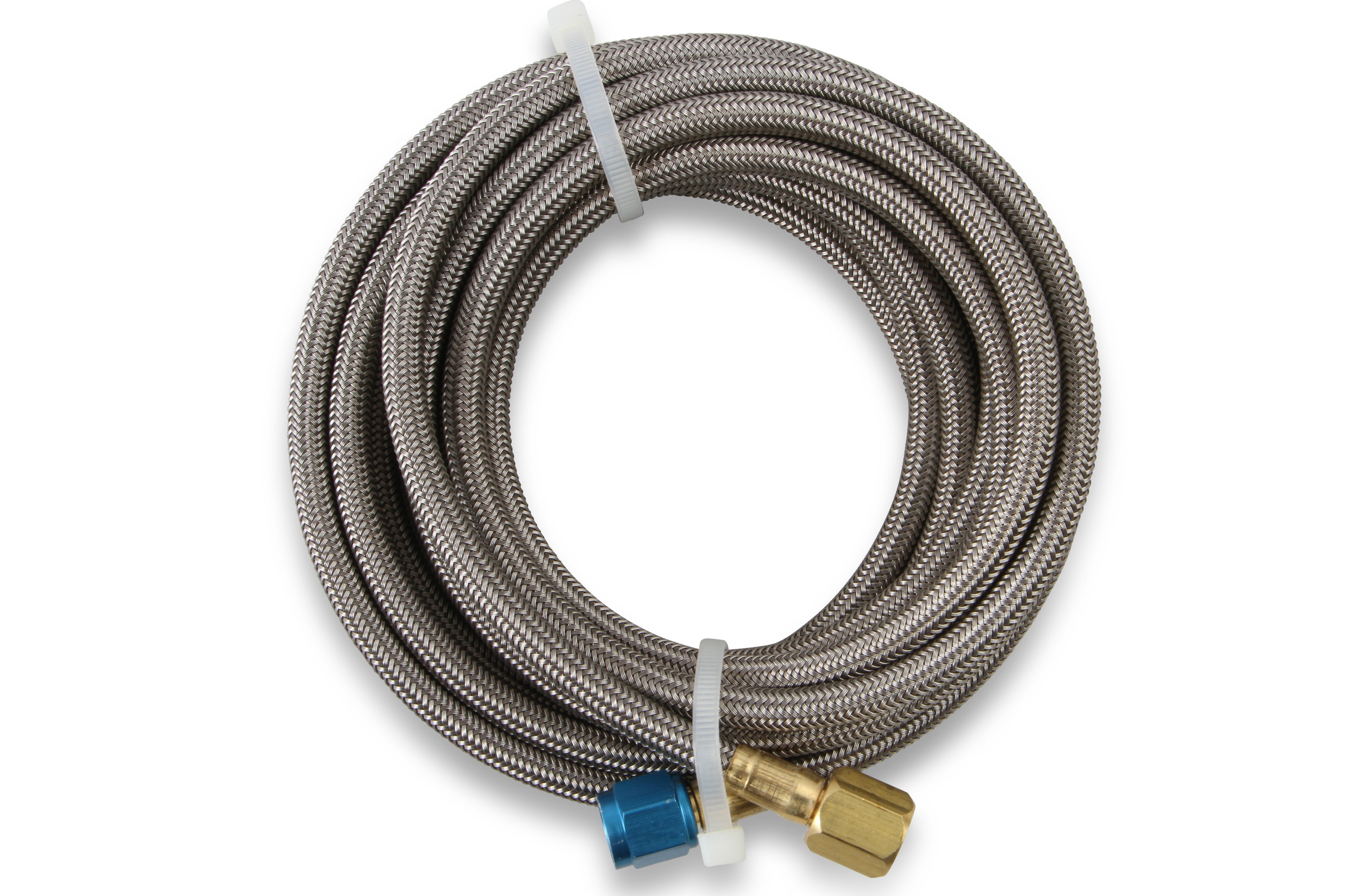 NOS/Nitrous Oxide System NOS Stainless Steel Braided Hose -4AN 14-foot Blue 15295NOS