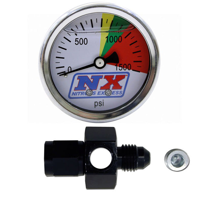 Nitrous Express N2O Flo-thru Pressure Gauge (0-1500 Psi) 4AN. 15509