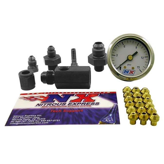 Nitrous Express Master Flo-check (checks Flowing Fuel Pressures; Gauge Incl). 15519