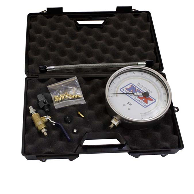Nitrous Express Master Flo-check PRO (6 Certified Gauge & Molded Case). 15529