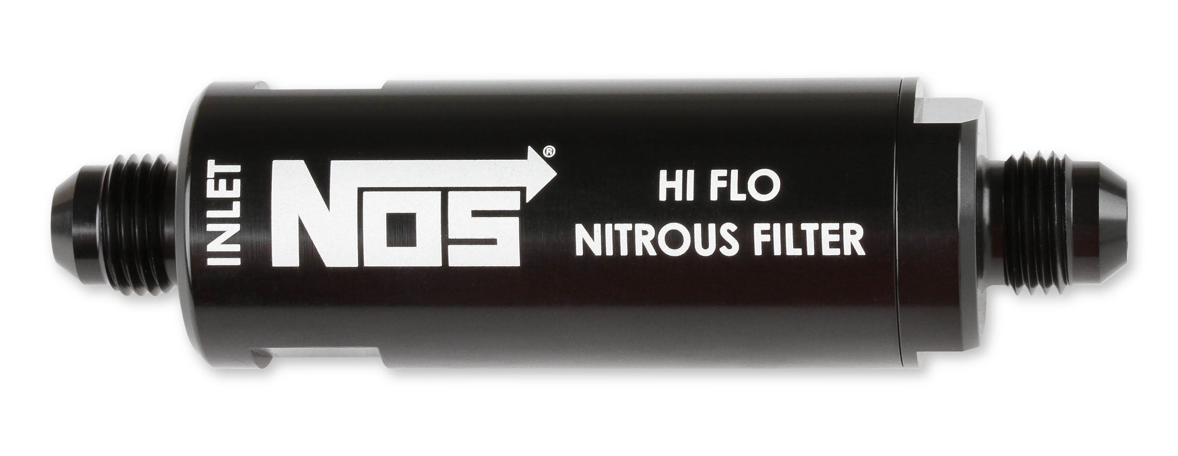NOS/Nitrous Oxide System High Pressure Nitrous Filter, -6AN X -6AN In-line Billet Aluminum (140 Micron)