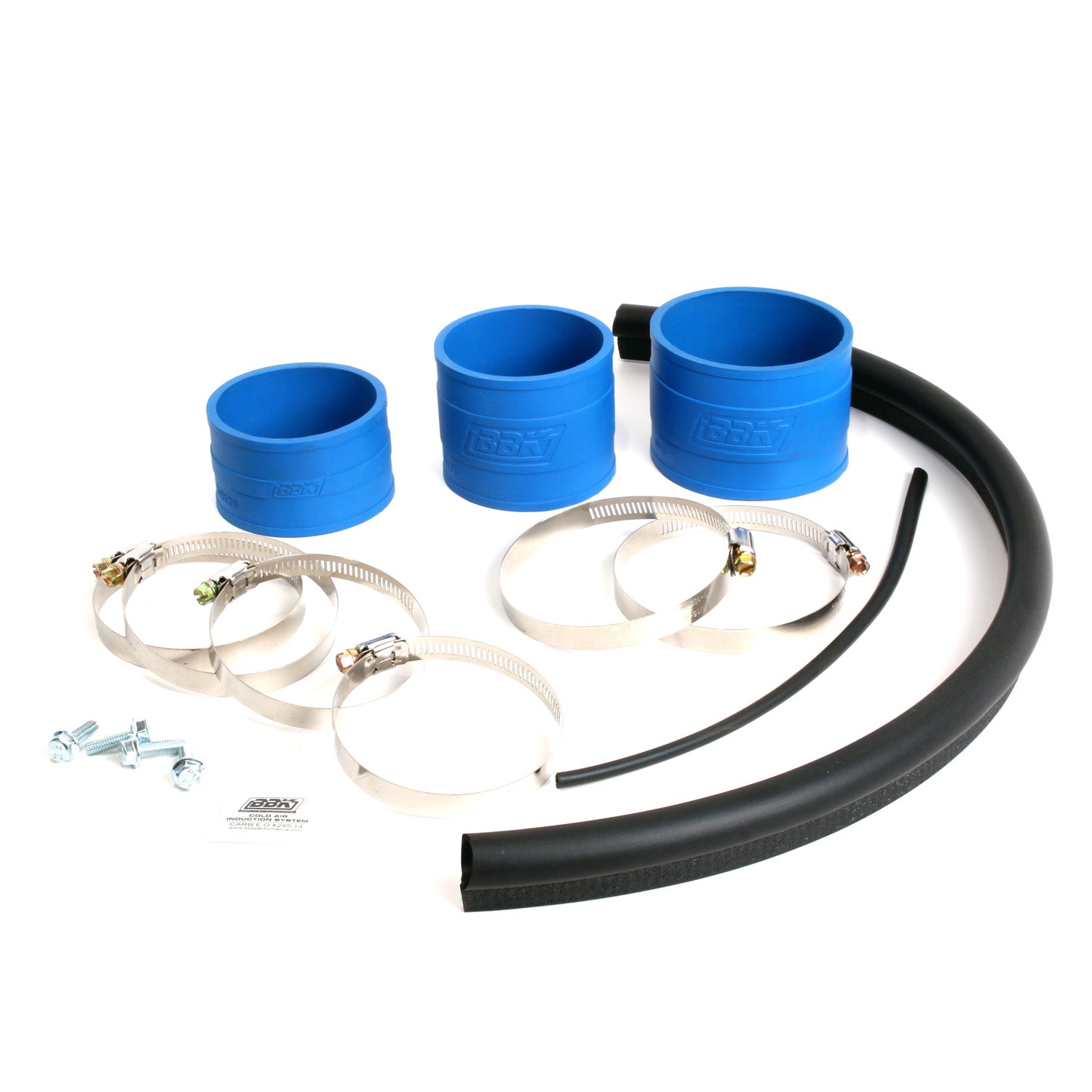BBK Performance 15575 Blackout Fenderwell Cold Air Intake Kit for 1986–1993 Ford Mustang GT 5.0L