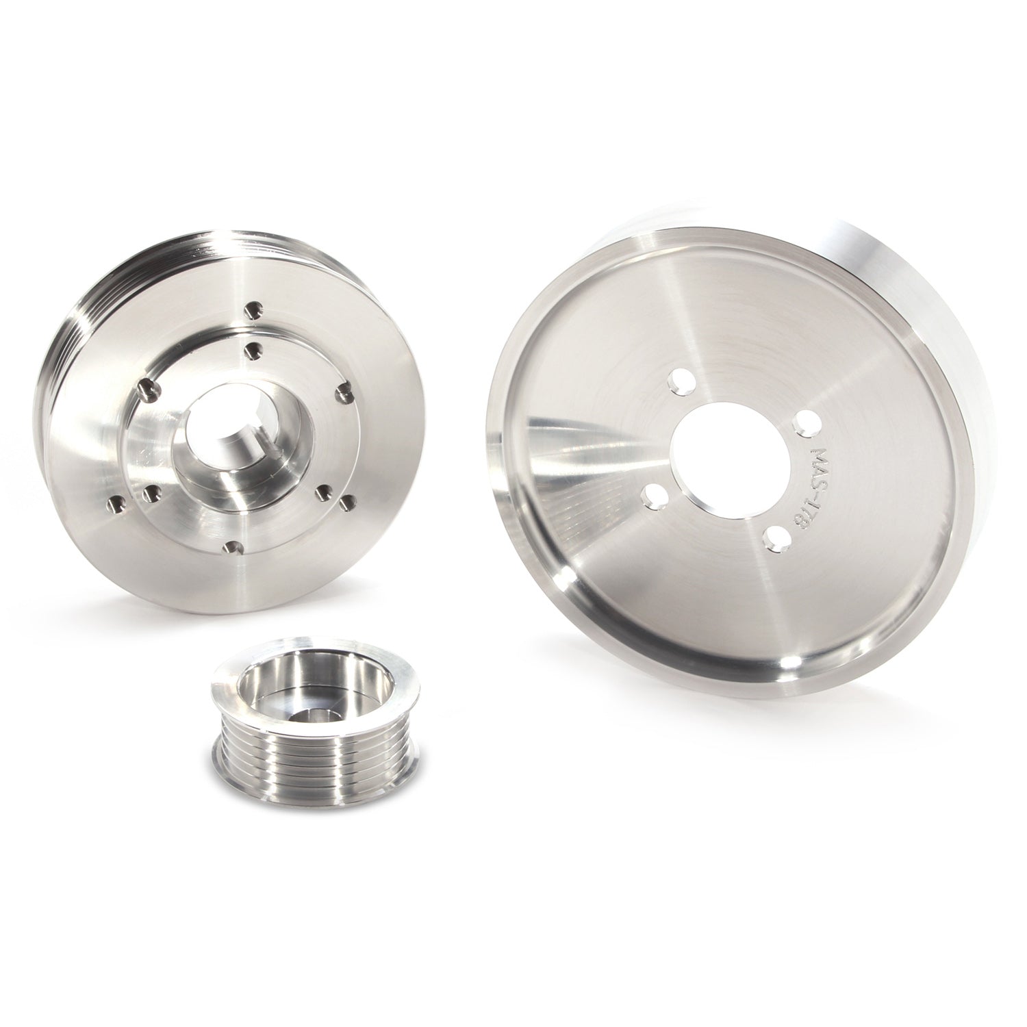 BBK Performance 1559 3-Piece Aluminum Underdrive Pulley Kit for 2001–2004 Ford Mustang GT/Cobra 4.6L