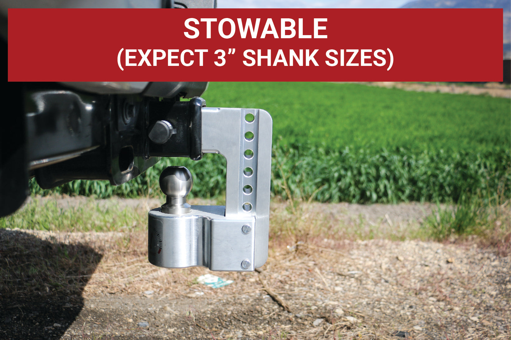 Weigh Safe WS8-2 Adjustable Drop Hitch - 8" Drop for 2" Shank Trailer Hitch Ball Mount