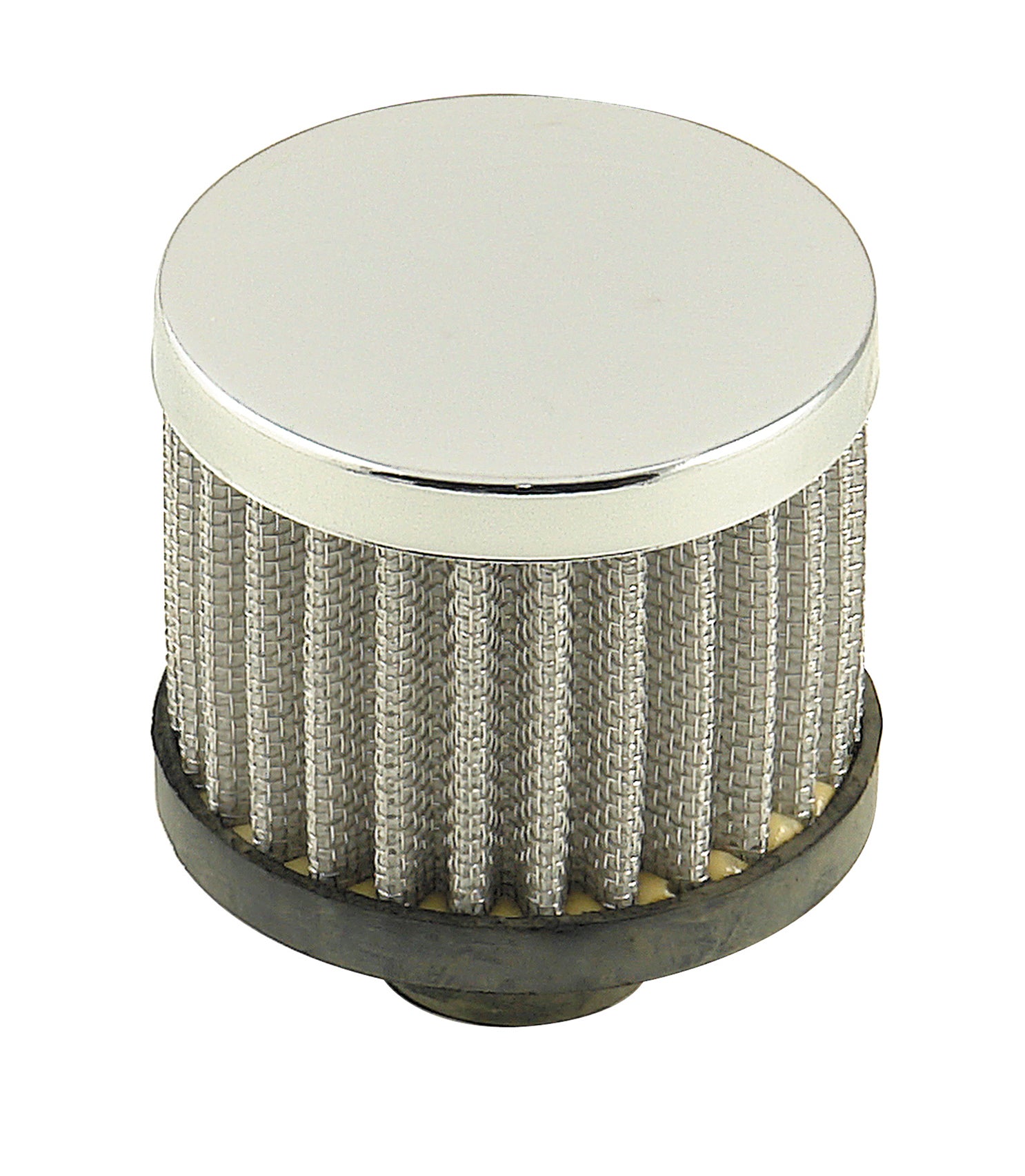 Mr Gasket Mr. Gasket Chrome Valve Cover Breather - Push on Style Open Element 2049 product image 1
